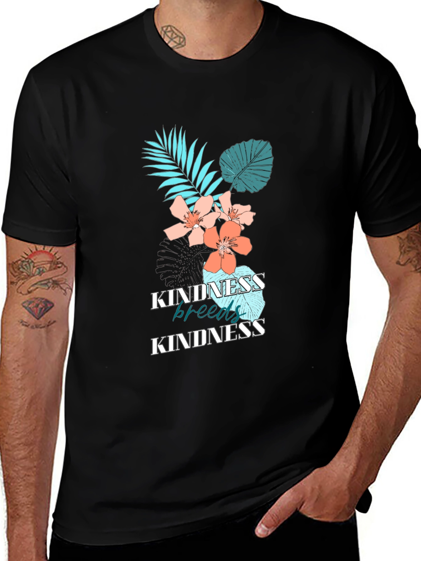 Variant 17 of Kindness Breeds Kindness Graphic Tee