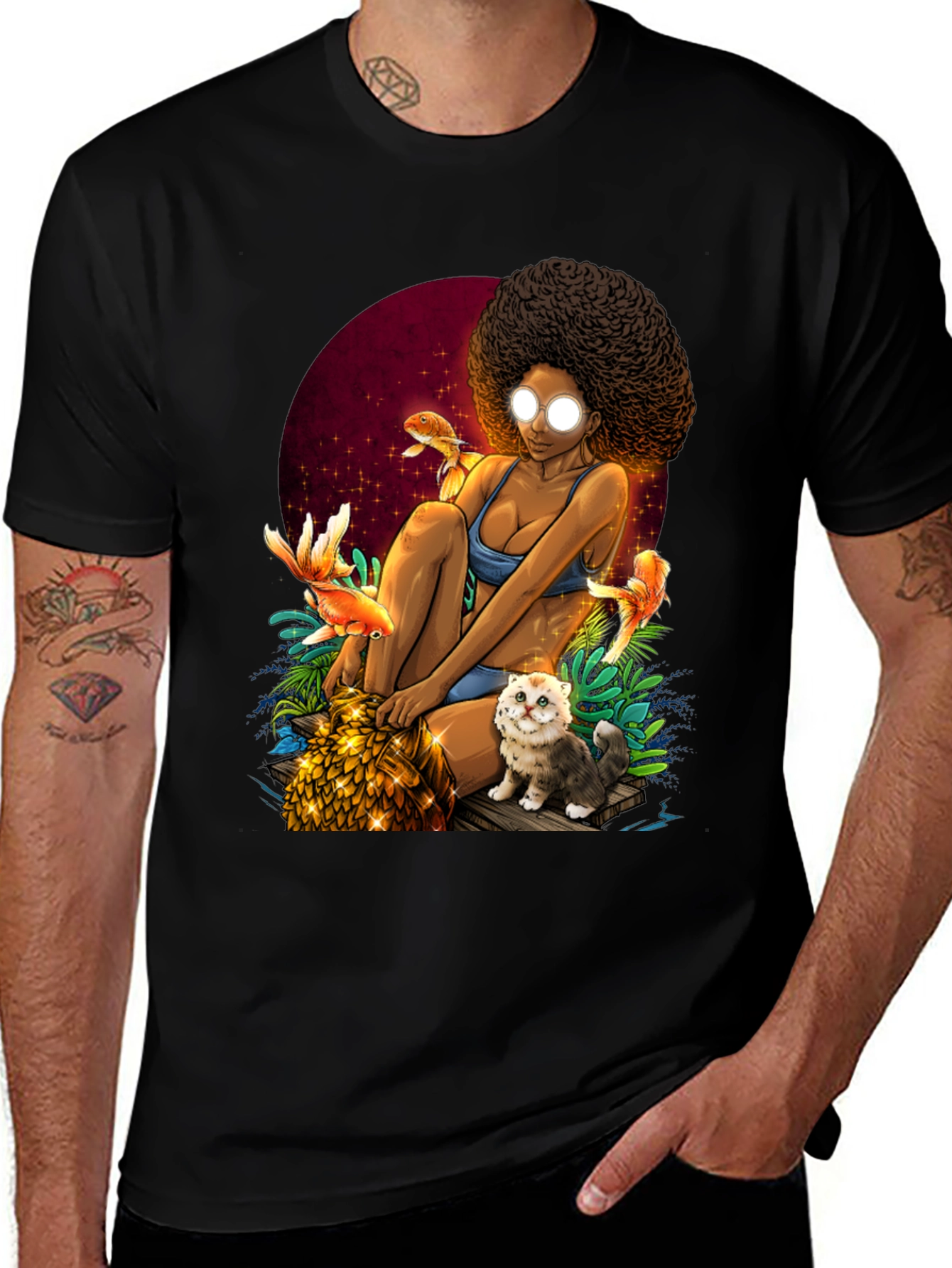 Variant 12 of Fantasy Afro Girl T-Shirt