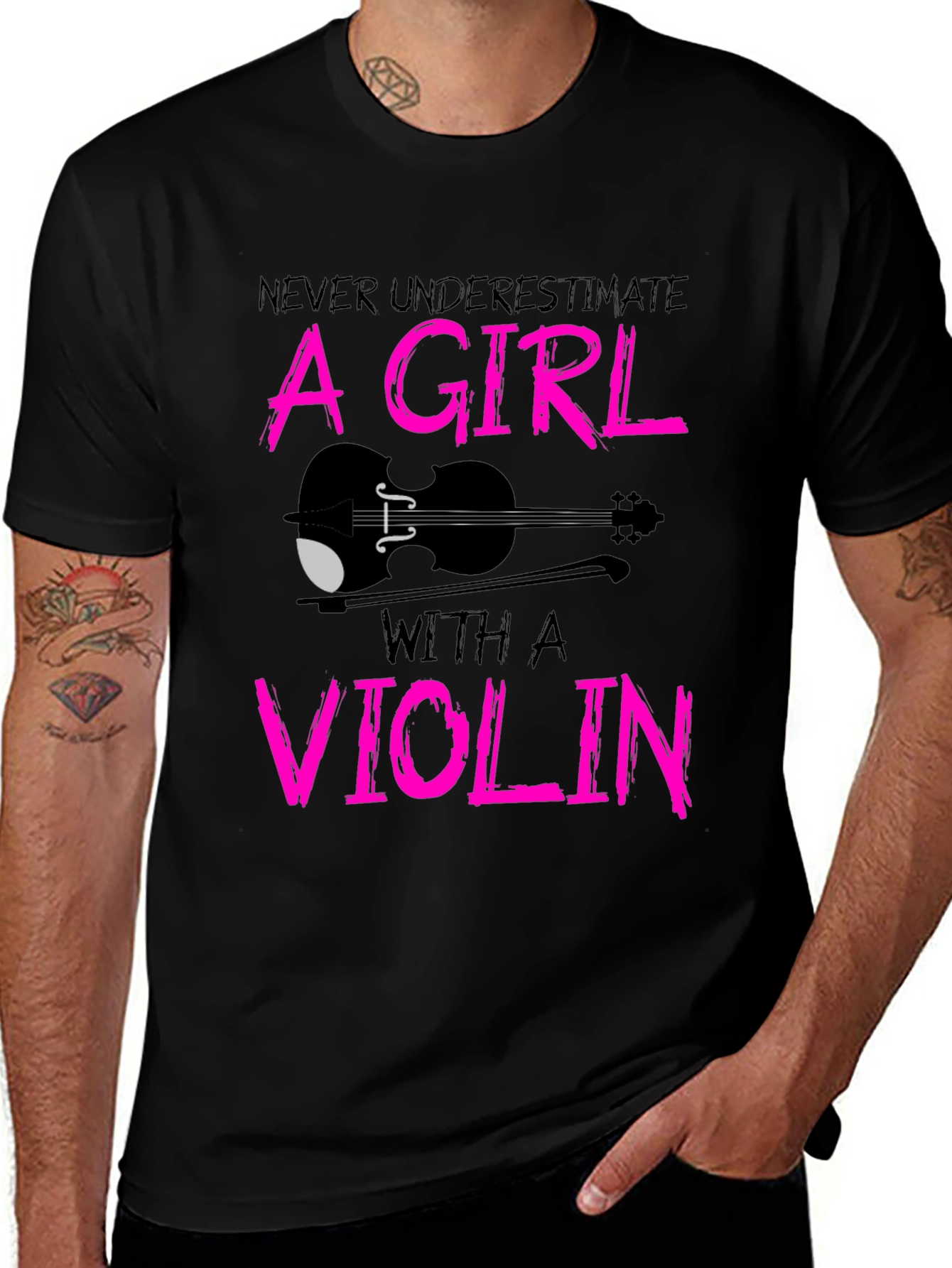 Variant 14 of Girl with a Violin Graphic Tee