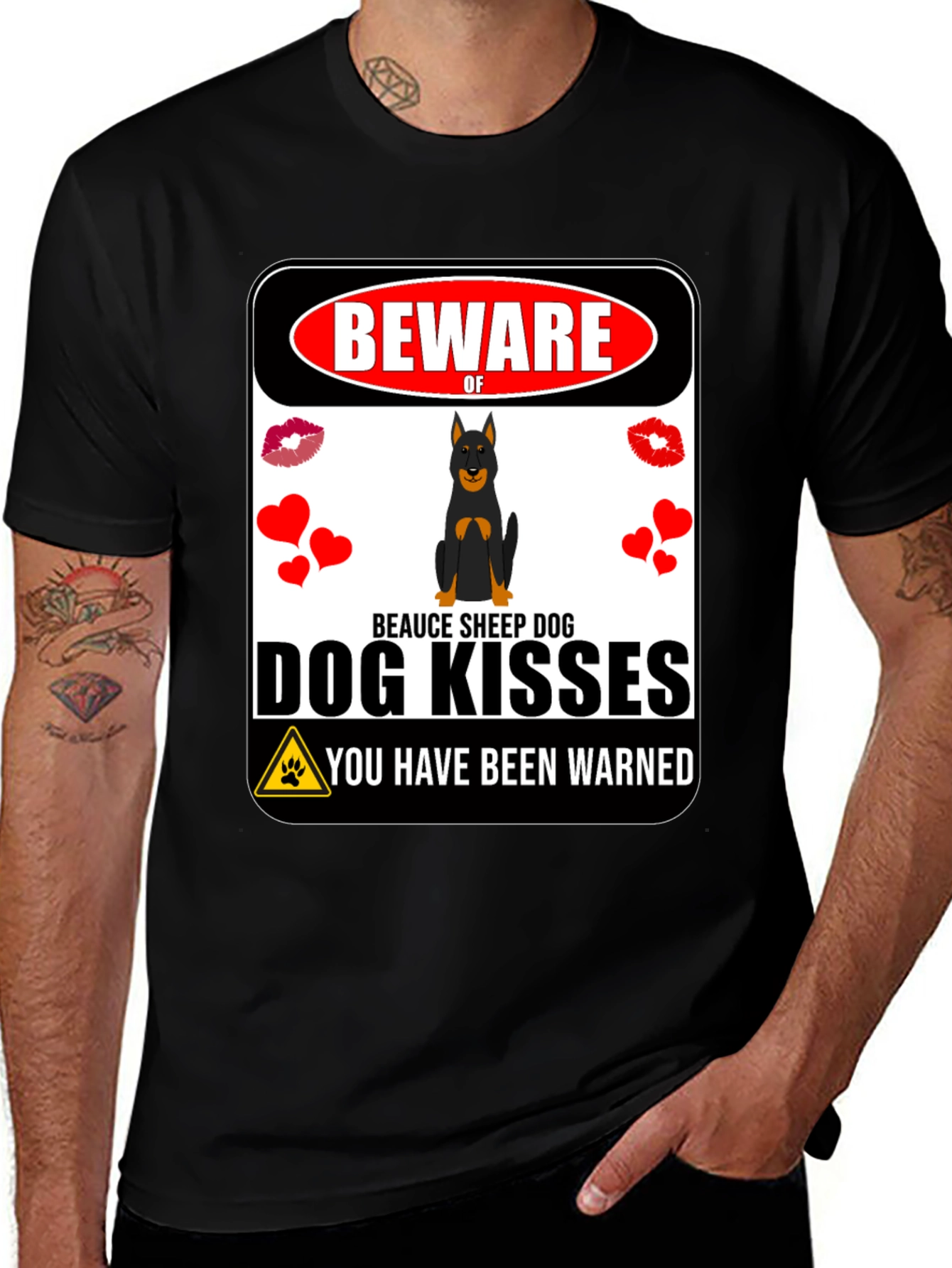 Variant 9 of Beware of Dog Kisses T-Shirt