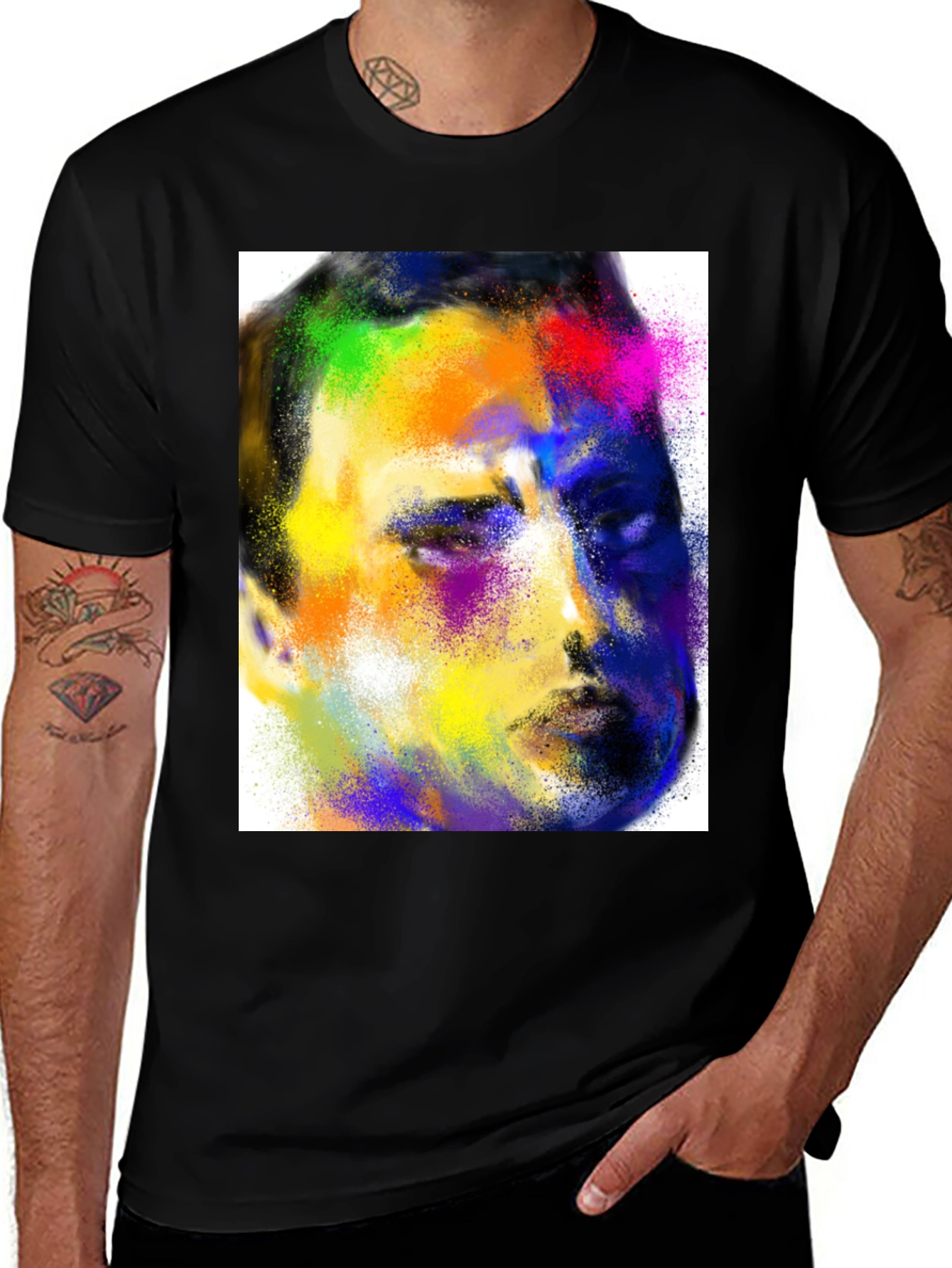 Variant 12 of Colorful Portrait T-Shirt - Unisex Graphic Tee