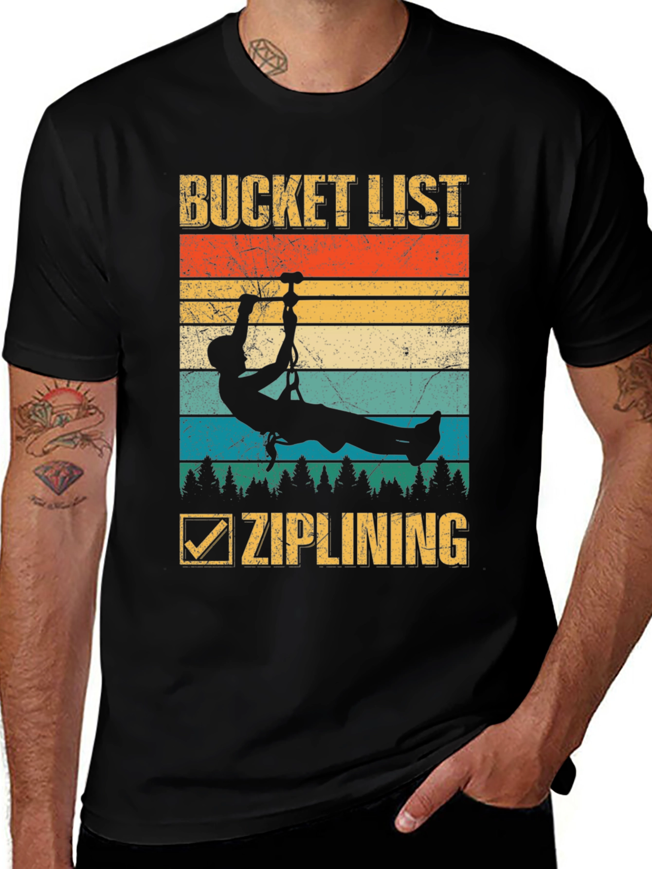 Variant 30 of Bucket List Ziplining Graphic T-Shirt