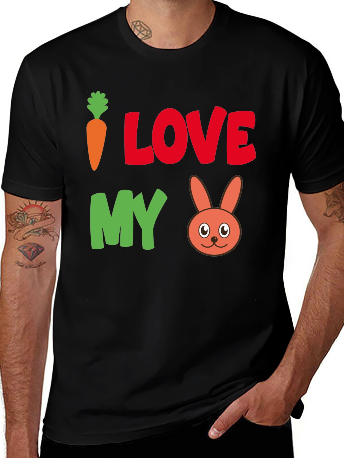 Variant 6 of I Love My Rabbit T-Shirt