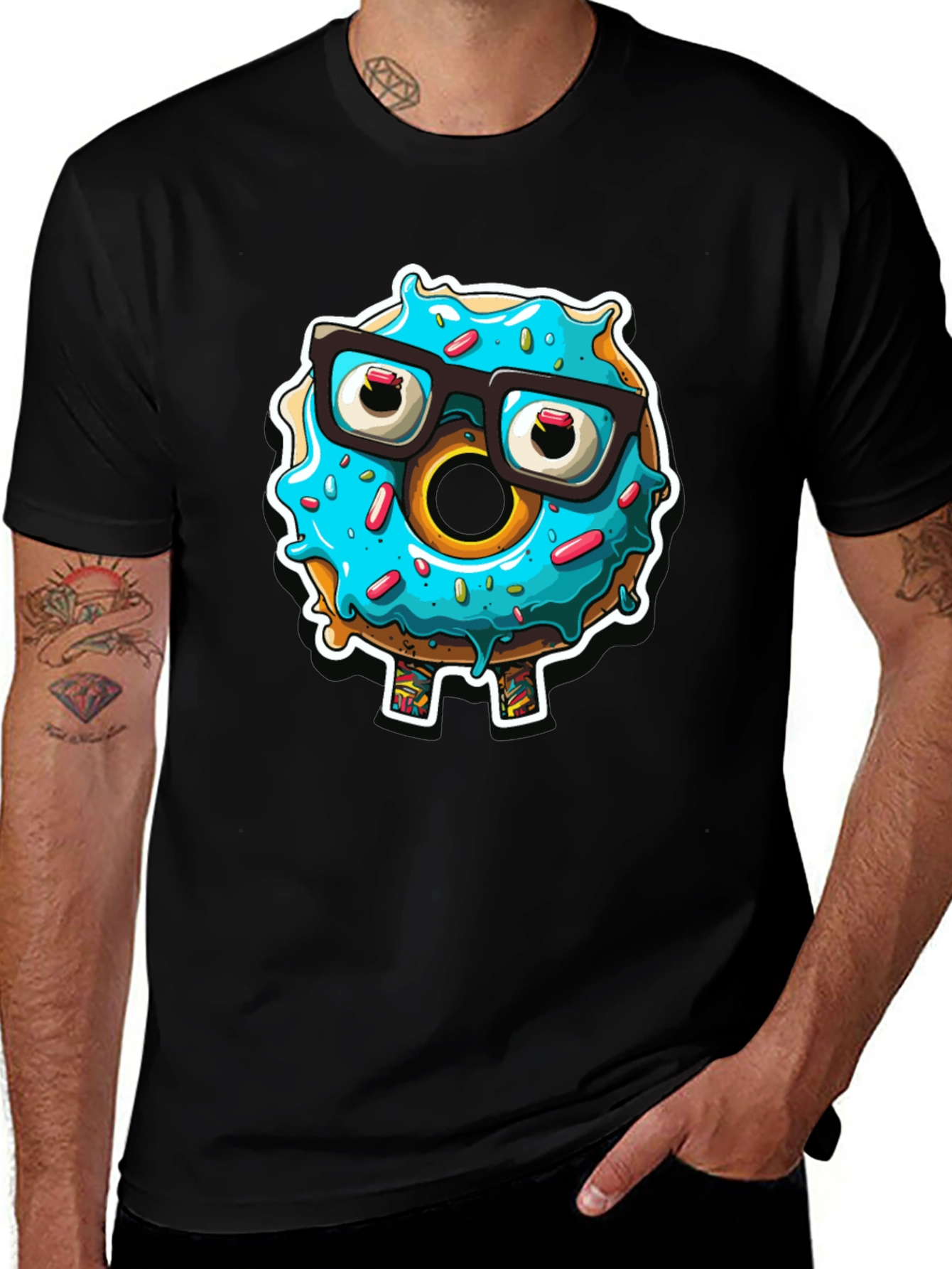 Variant 30 of Nerdy Donut Graphic T-Shirt