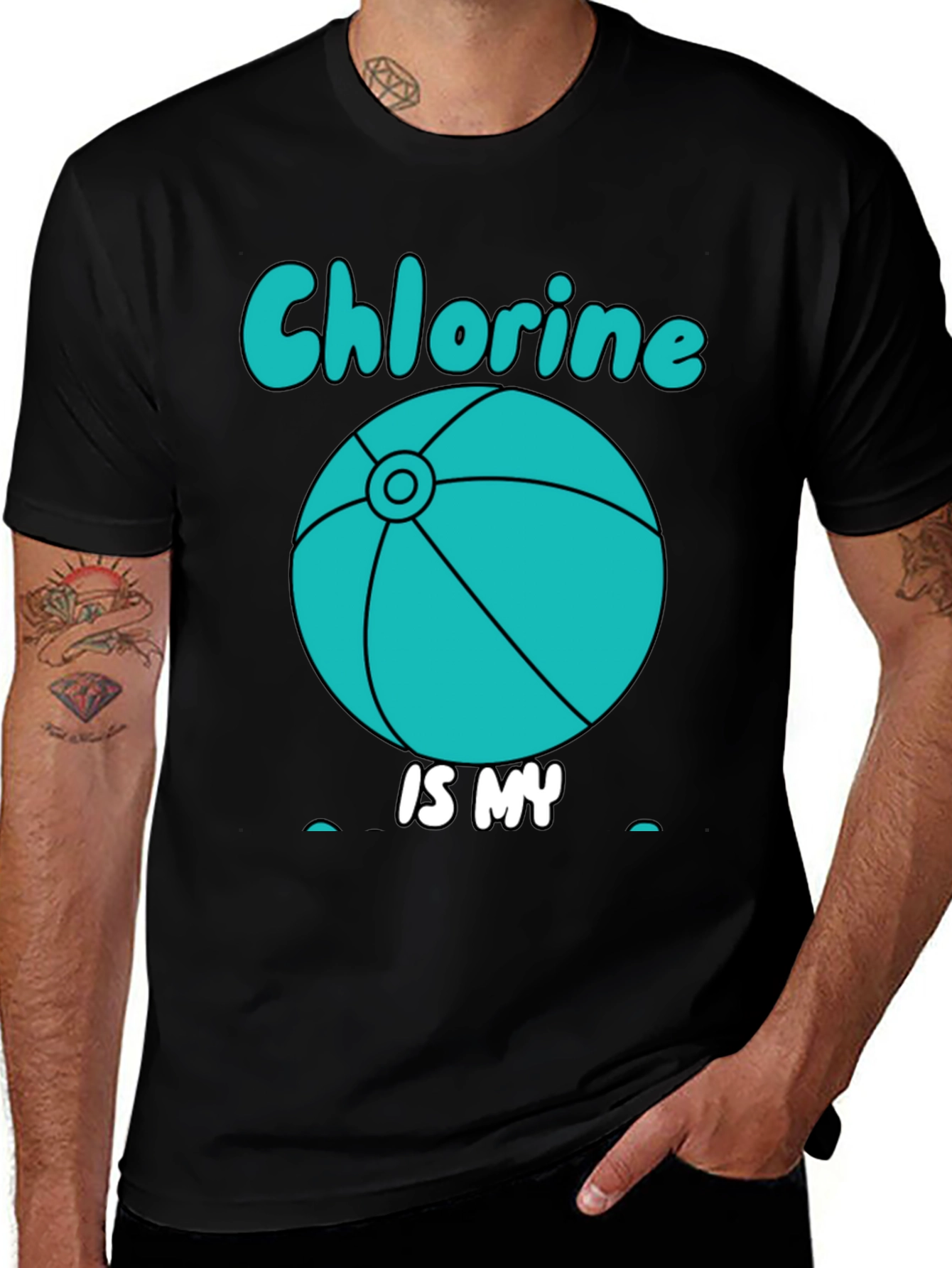 Variant 5 of Chlorine Is My Perfume Graphic T-Shirt