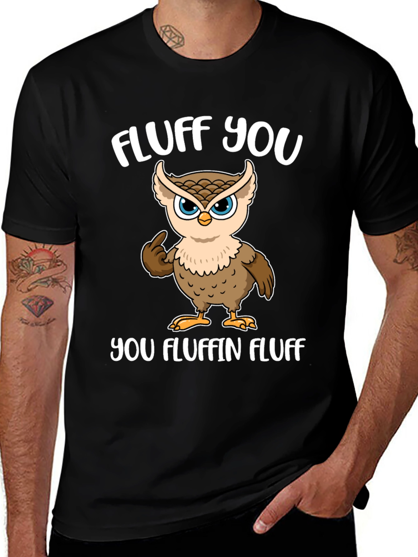 Variant 10 of Fluff You Owl Graphic T-Shirt