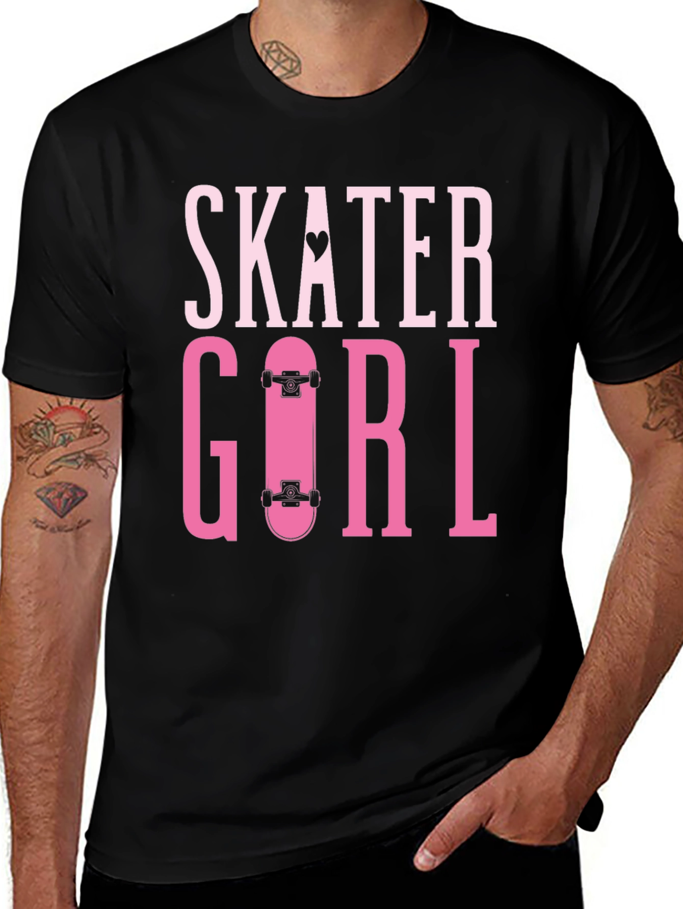 Variant 15 of Skater Girl T-Shirt - Trendy Graphic Tee