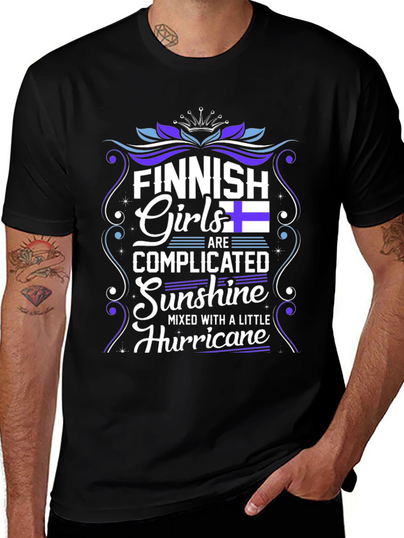 Finnish Girl Complicated Sunshine Hurricane T-Shirt