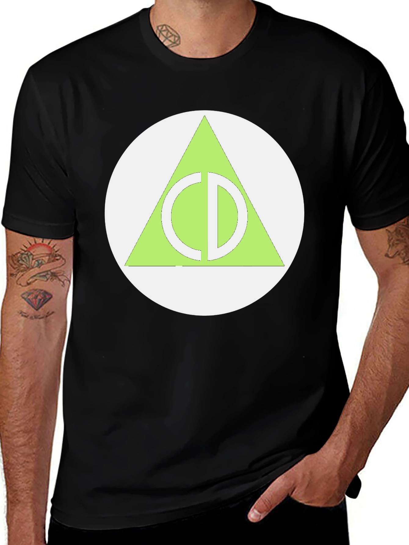 Variant 6 of CD Triangle Logo Black T-Shirt