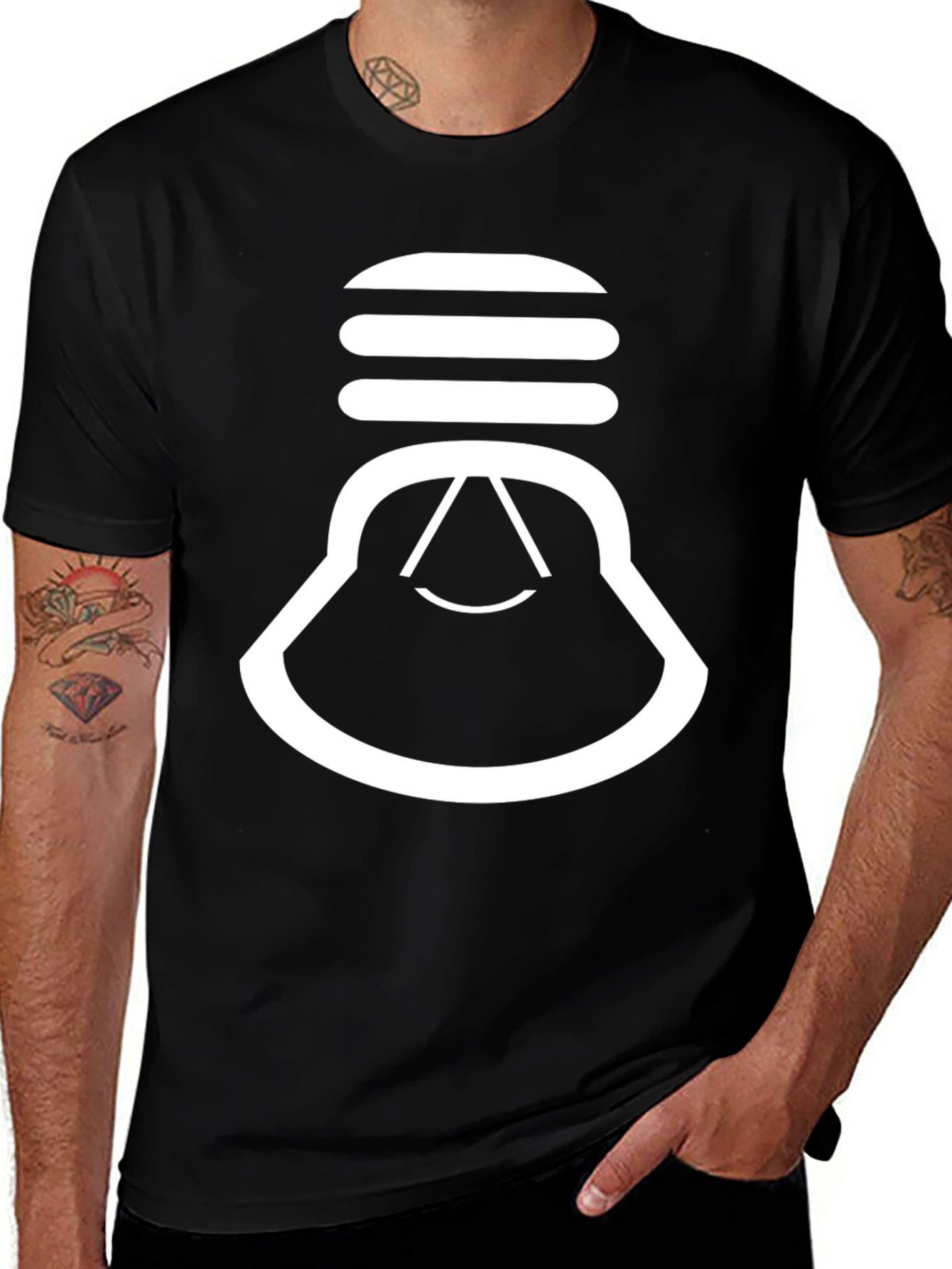 Variant 2 of Geometric Graphic Tee - Minimalist Design