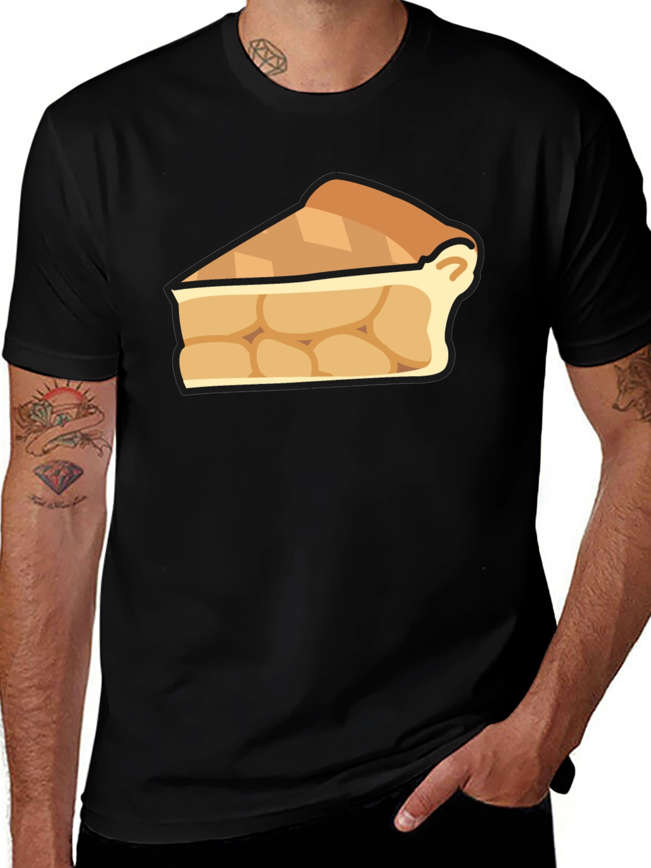 Variant 23 of Pie Slice Graphic Tee - Casual Comfort