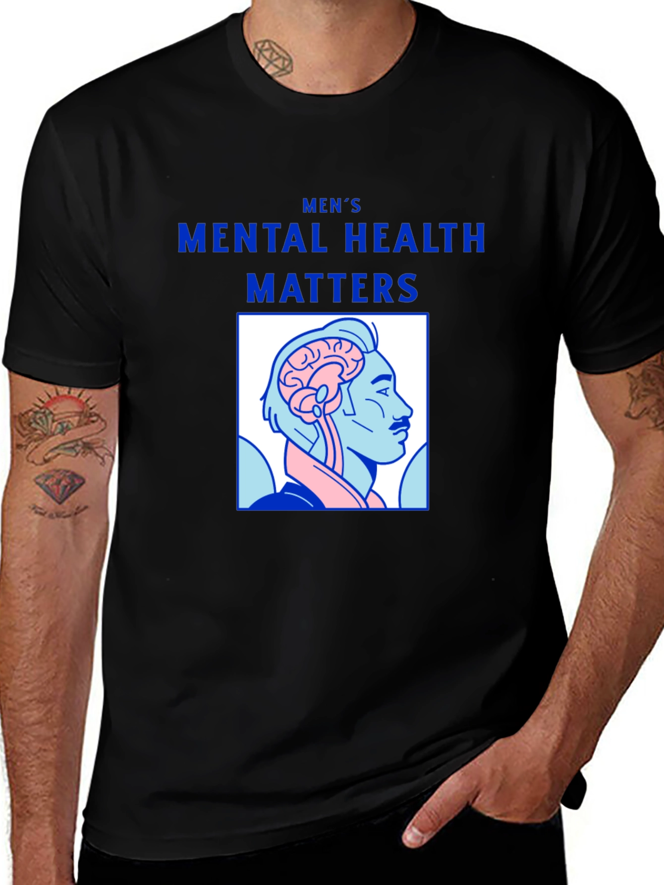 Variant 12 of Men's Mental Health Matters Graphic Tee
