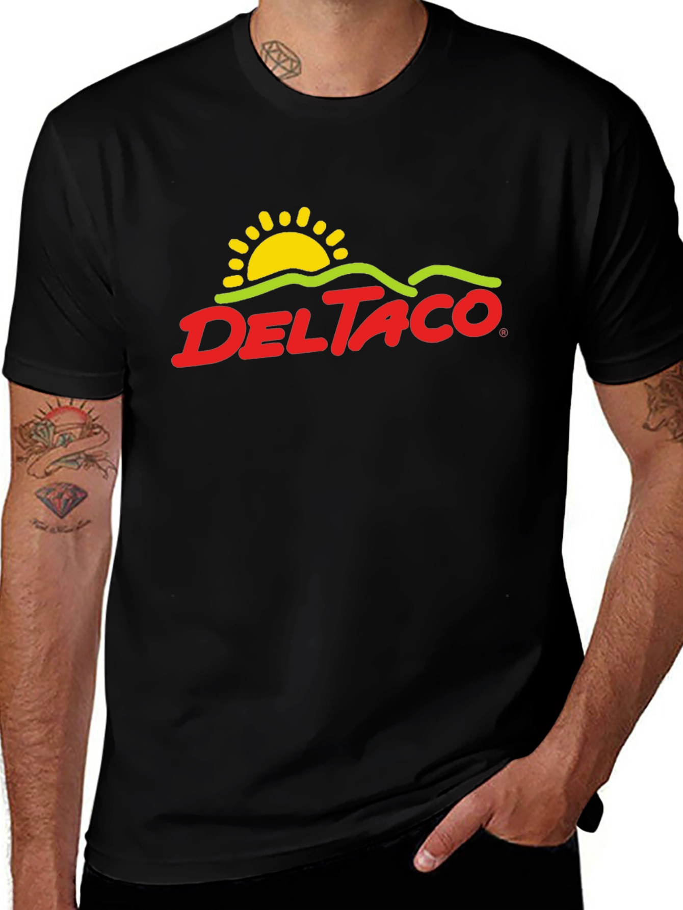 Delta Taco Graphic T-Shirt - Black