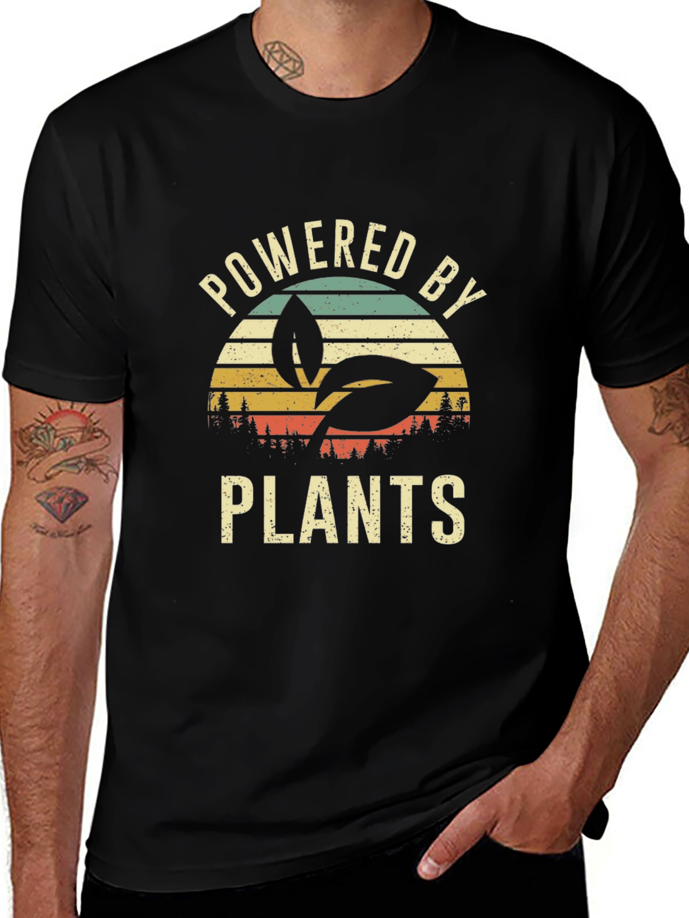 Variant 11 of Powered By Plants Graphic T-Shirt