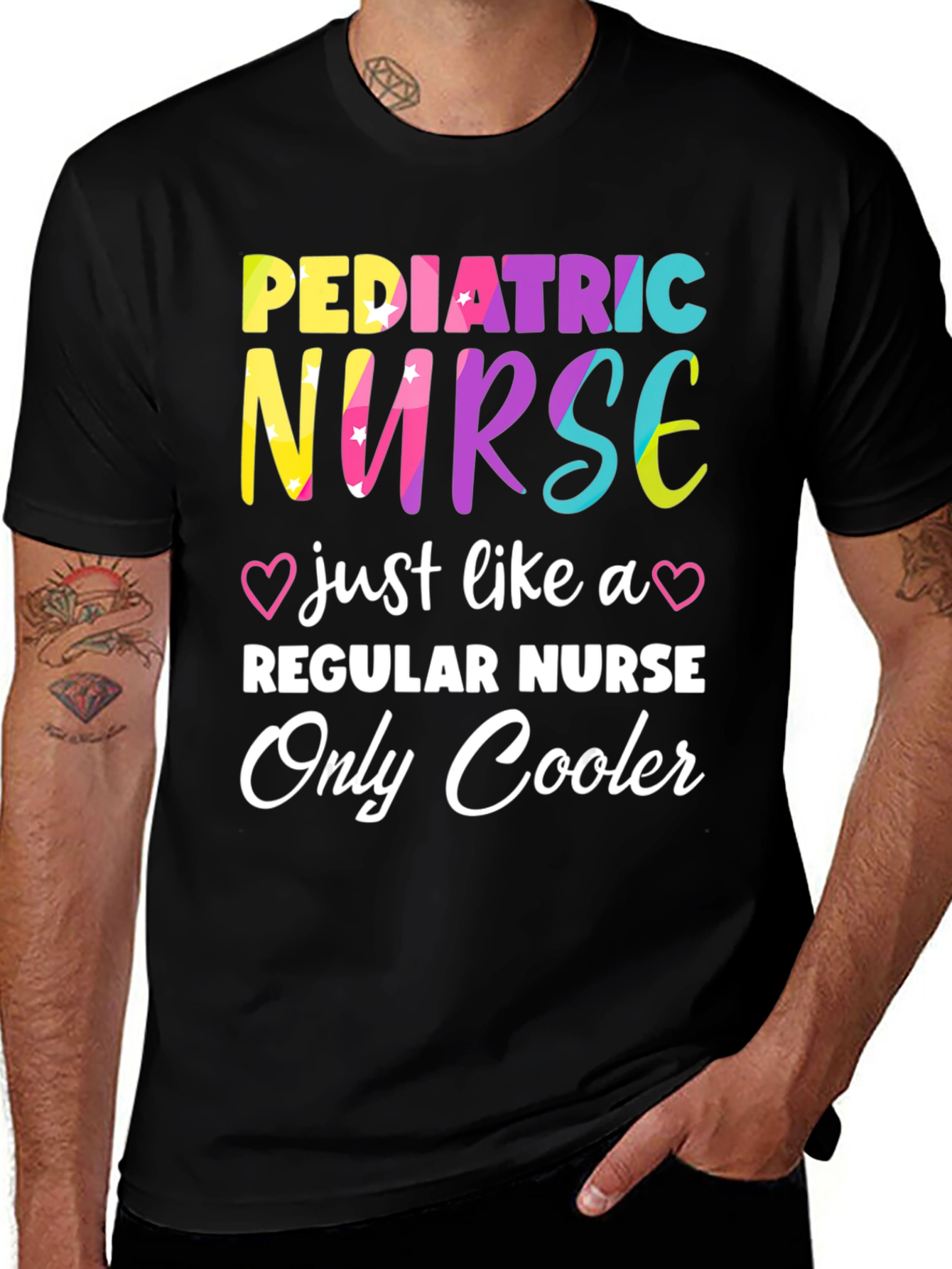 Variant 14 of Pediatric Nurse T-Shirt - Only Cooler