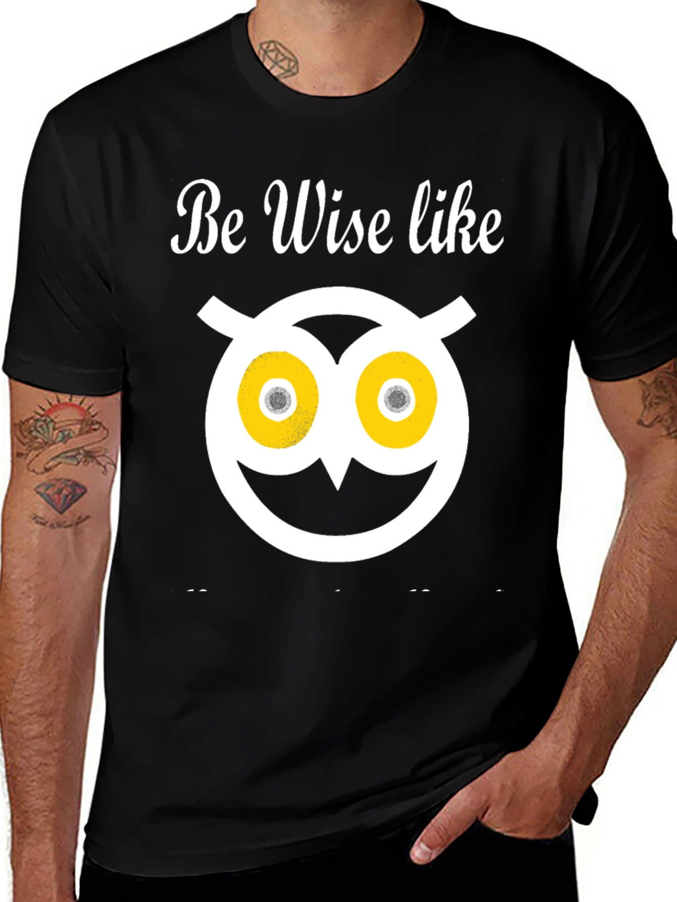 Variant 14 of Be Wise Owl T-Shirt - Funny Graphic Tee