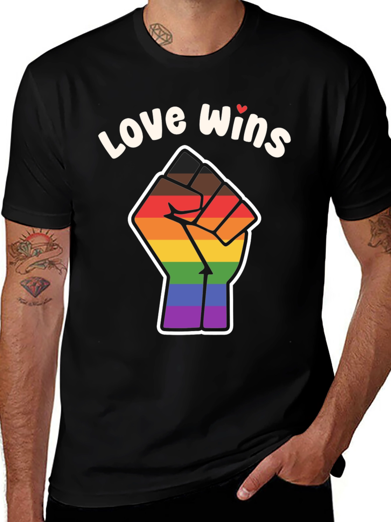 Love Wins Pride Fist T-Shirt