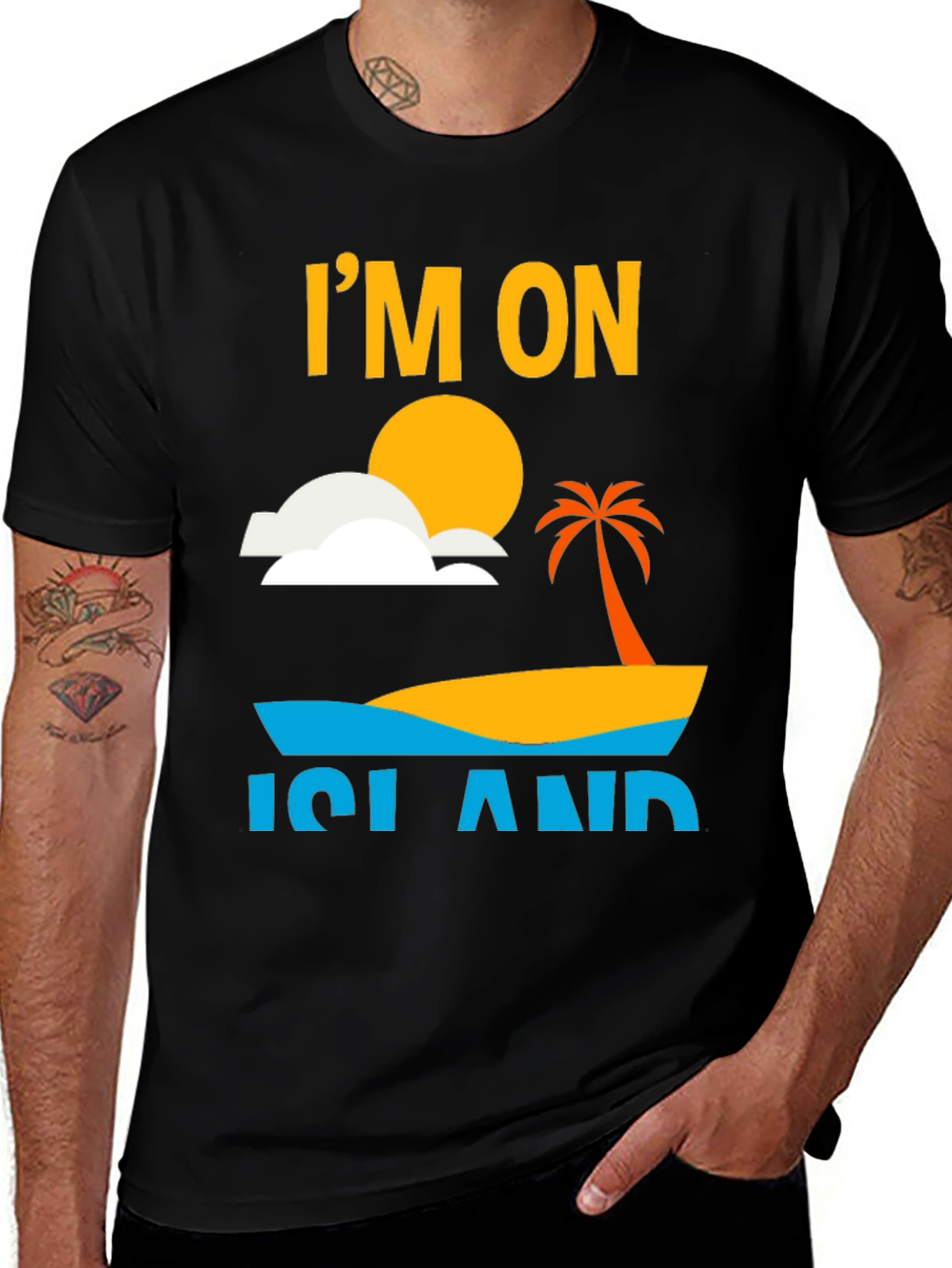 Variant 16 of I'm On Island Graphic T-Shirt - Tropical Vacation Tee