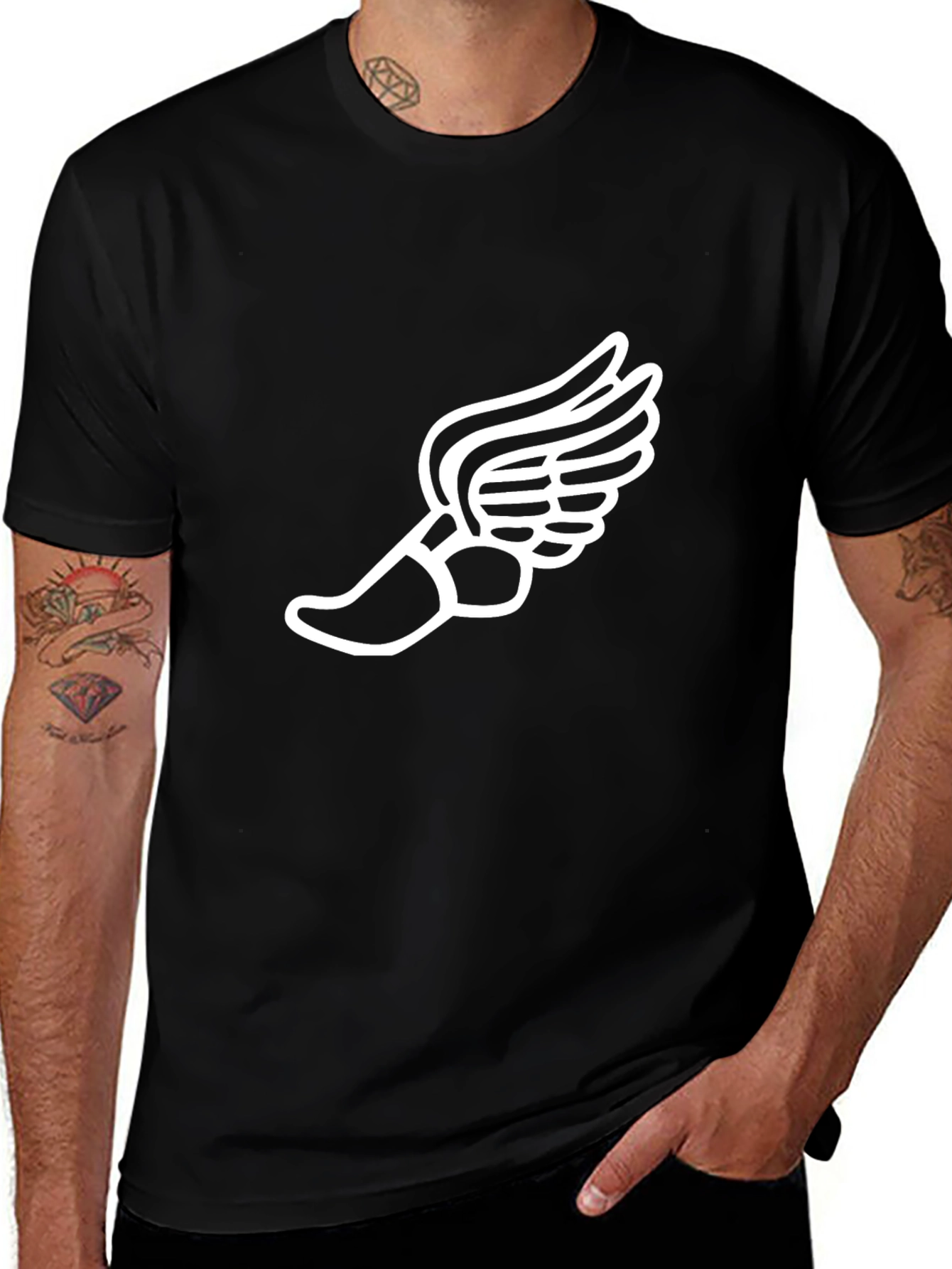 Winged Shoe Tee - Athletic Inspired Graphic T-Shirt