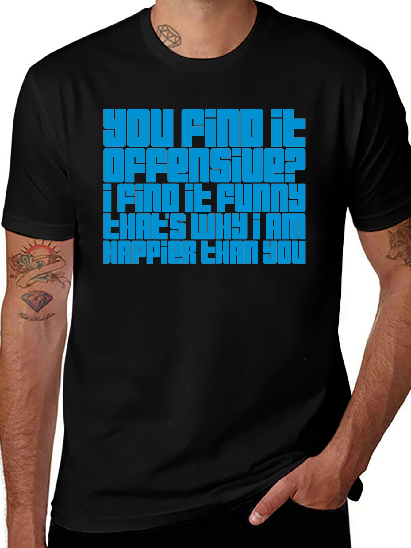 Variant 18 of Offensive Funny Graphic Tee - Happy Humor Shirt
