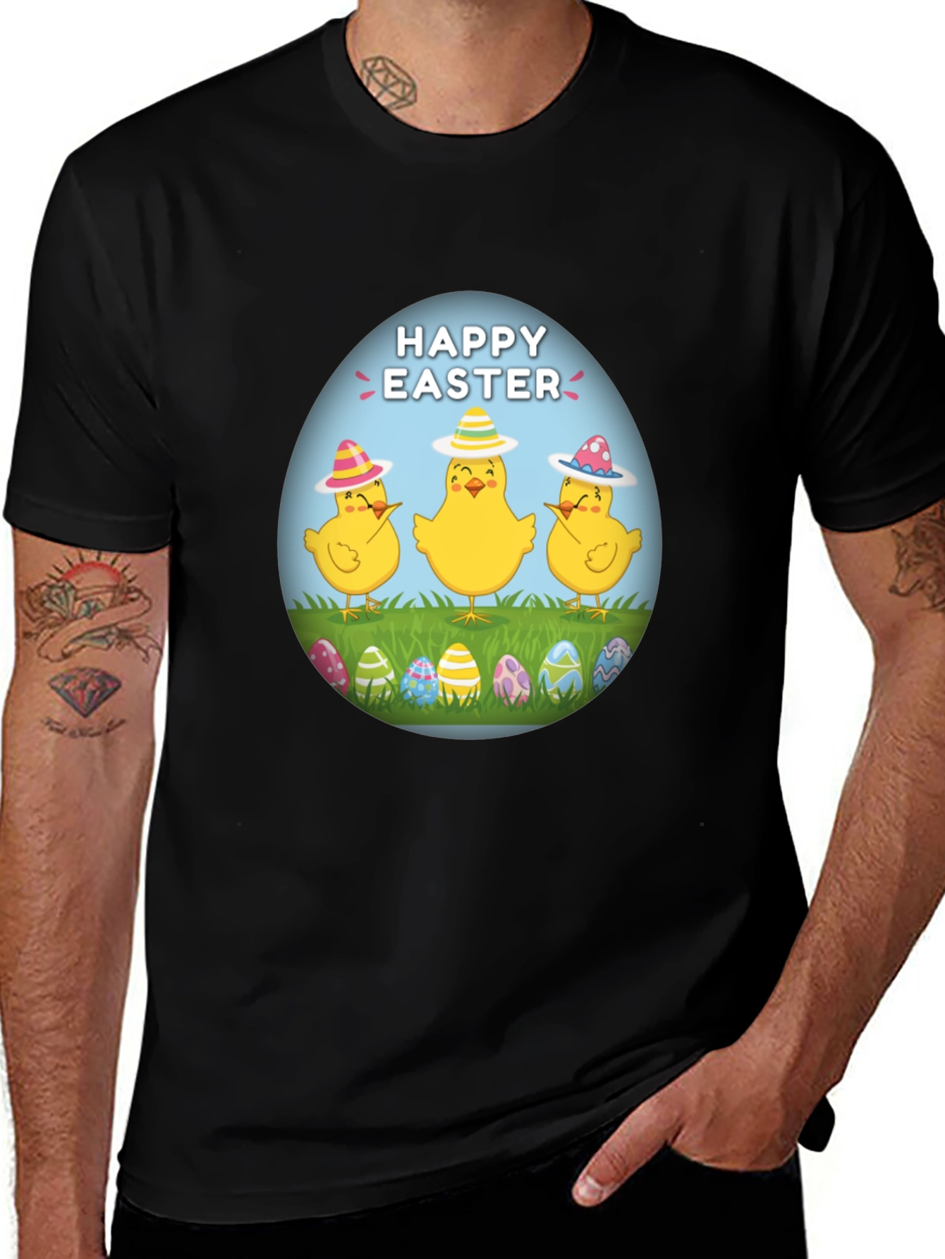 Happy Easter Chick T-Shirt - Fun Easter Apparel