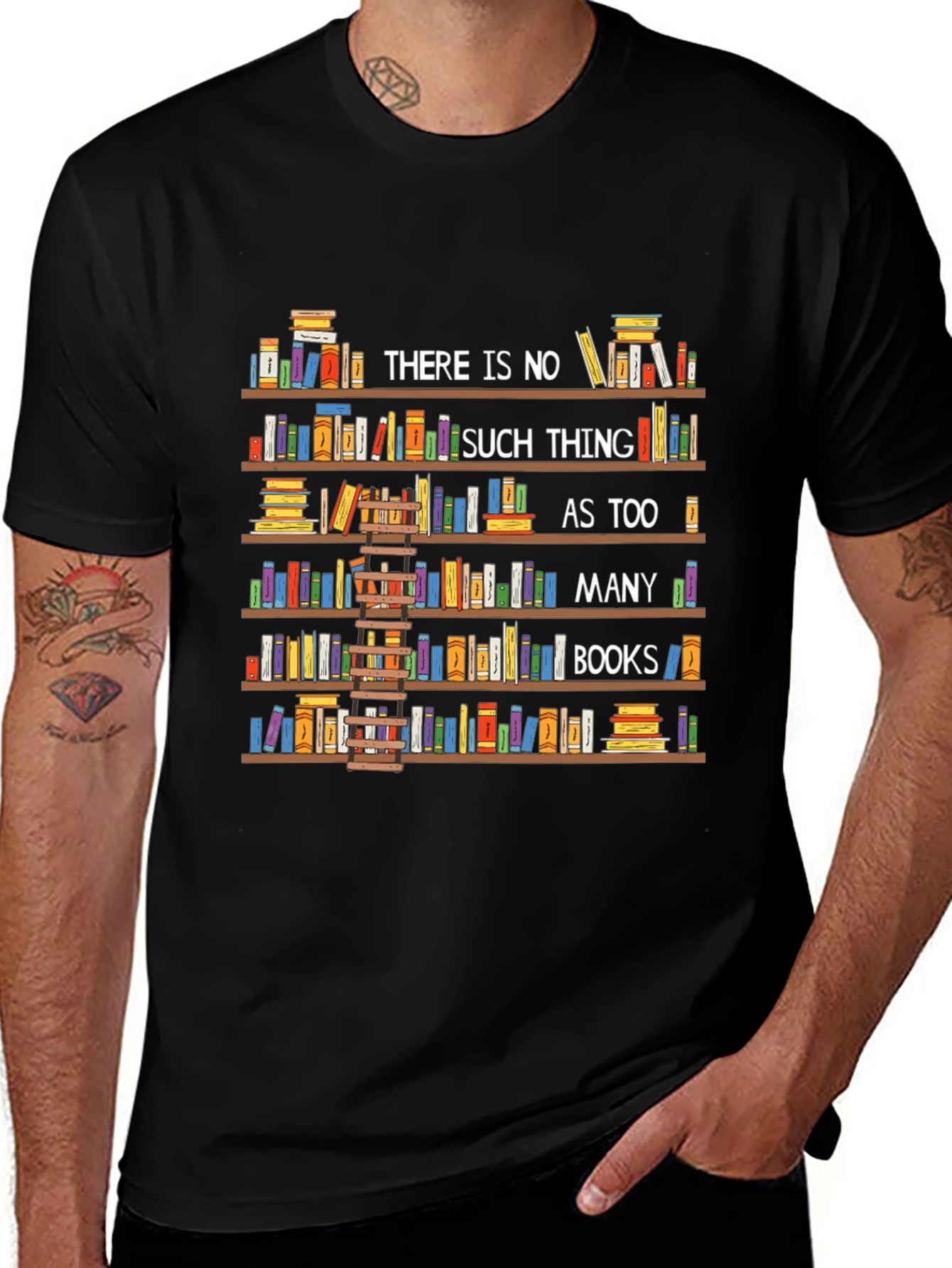 Variant 8 of Book Lover T-Shirt: Too Many Books