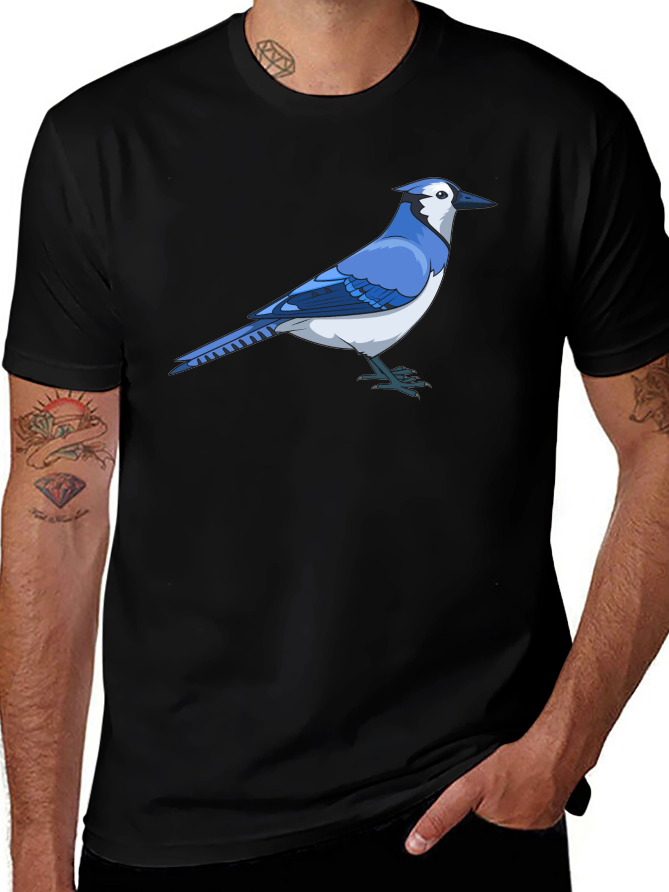 Variant 7 of Blue Jay Graphic T-Shirt - Classic Design