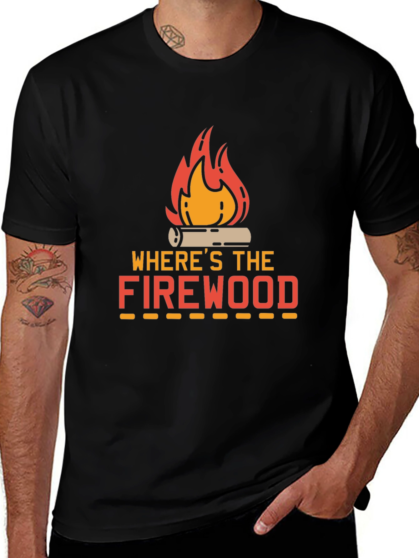 Variant 21 of Where's The Firewood Camping Graphic Tee