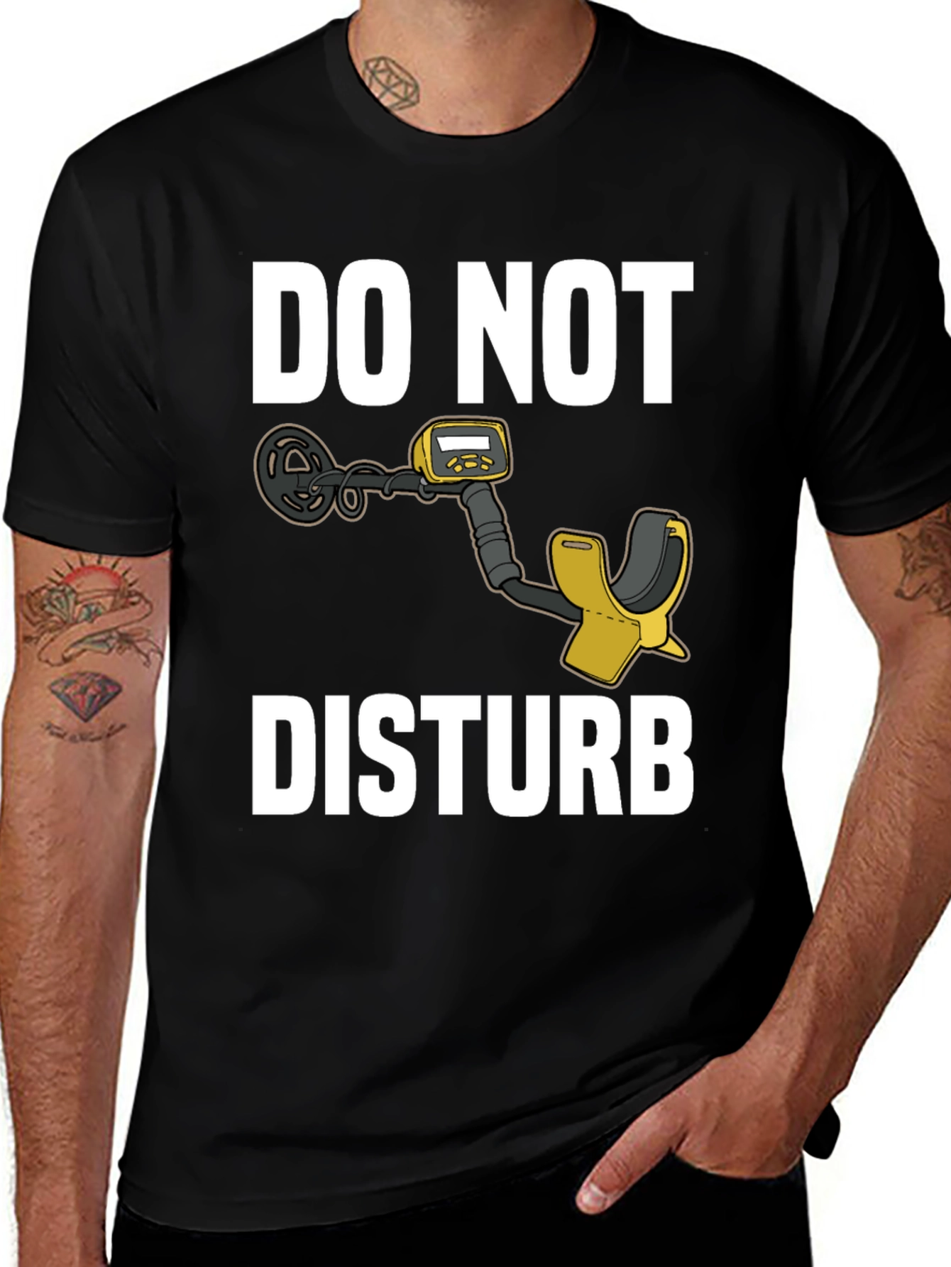 Variant 4 of Do Not Disturb Metal Detecting T-Shirt