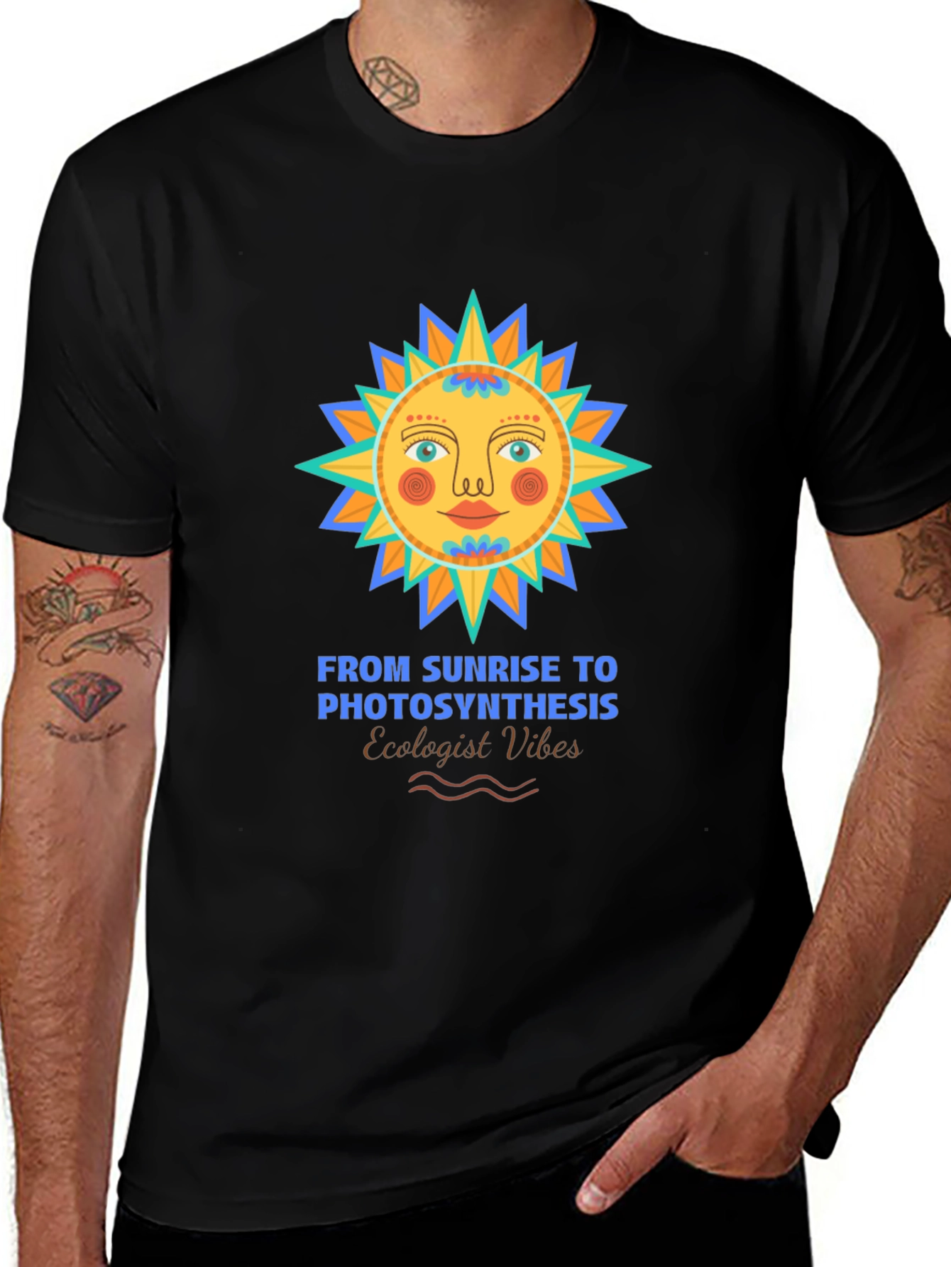 Variant 19 of Sunrise to Photosynthesis Ecologist Vibes T-Shirt