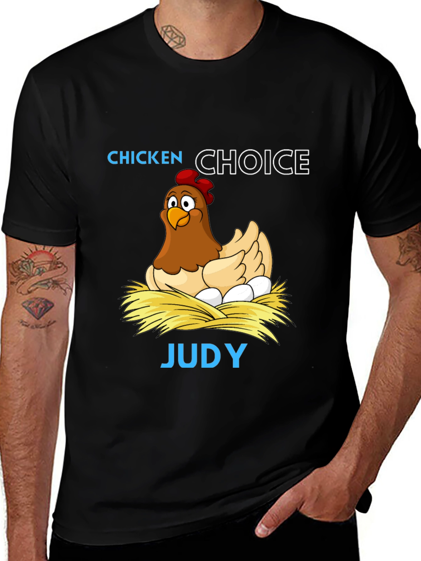 Variant 4 of Chicken Choice Judy Graphic Tee