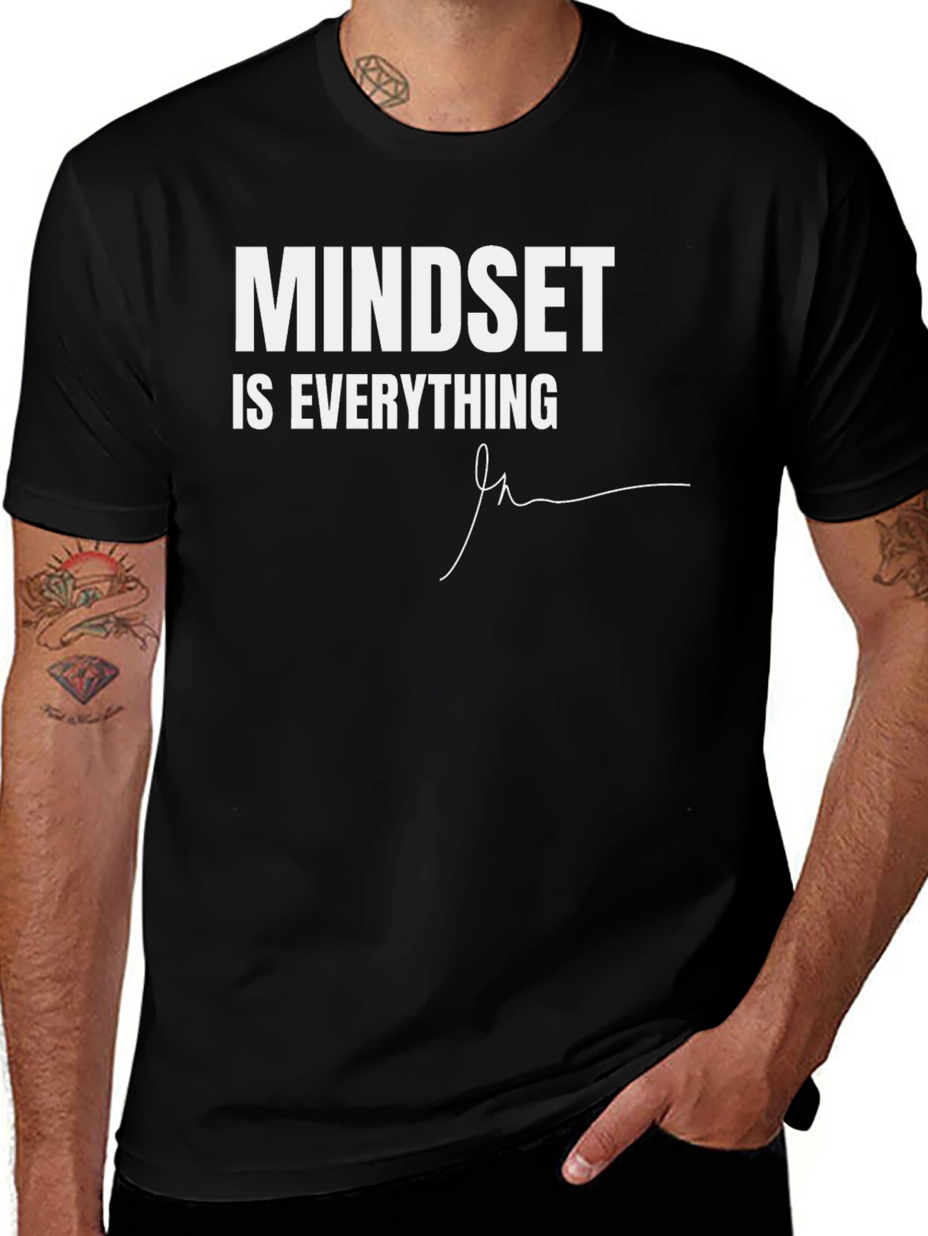 Variant 7 of Mindset is Everything Black T-Shirt