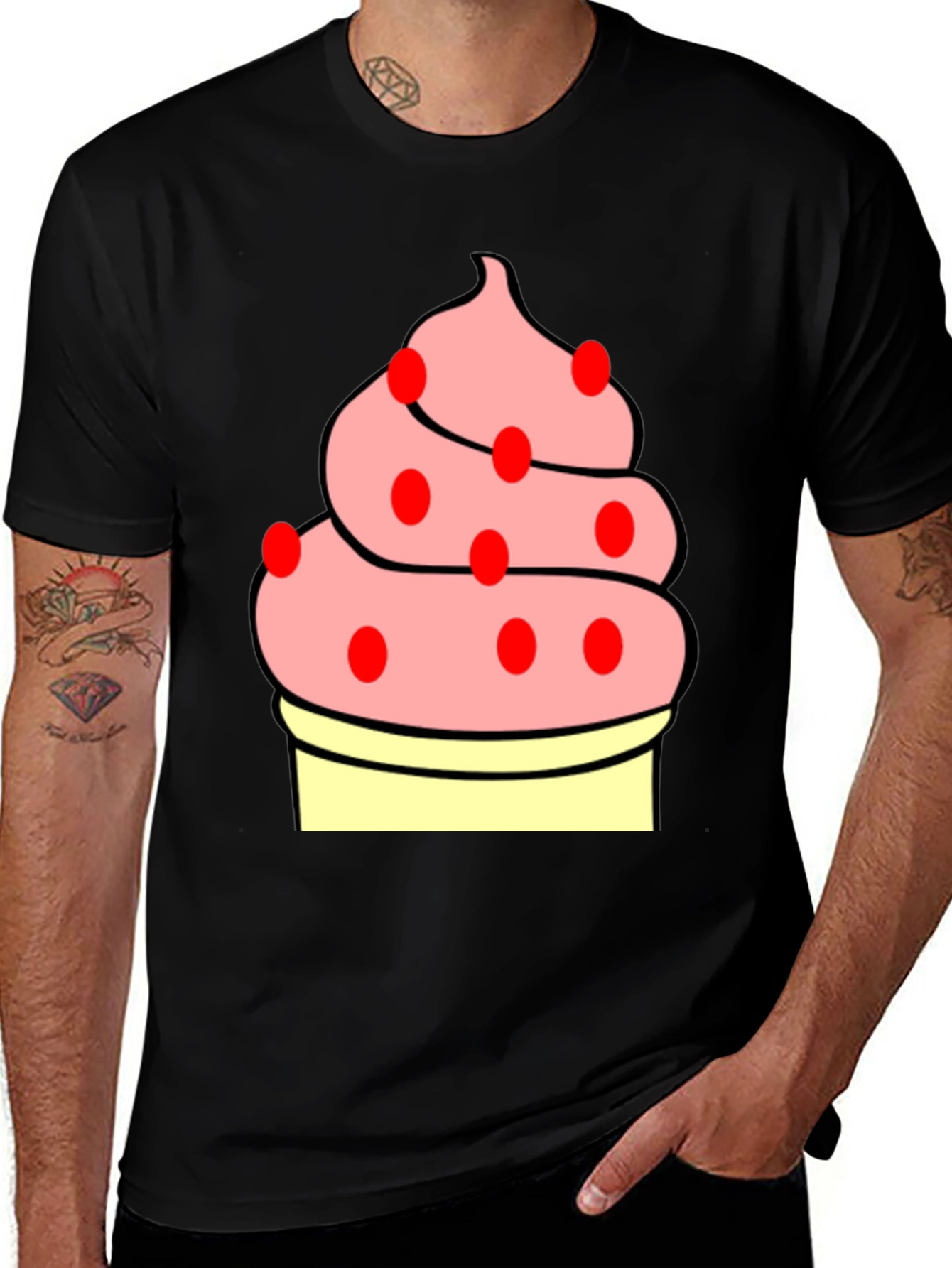 Variant 25 of Cupcake Graphic Tee - Sweet Treat Style