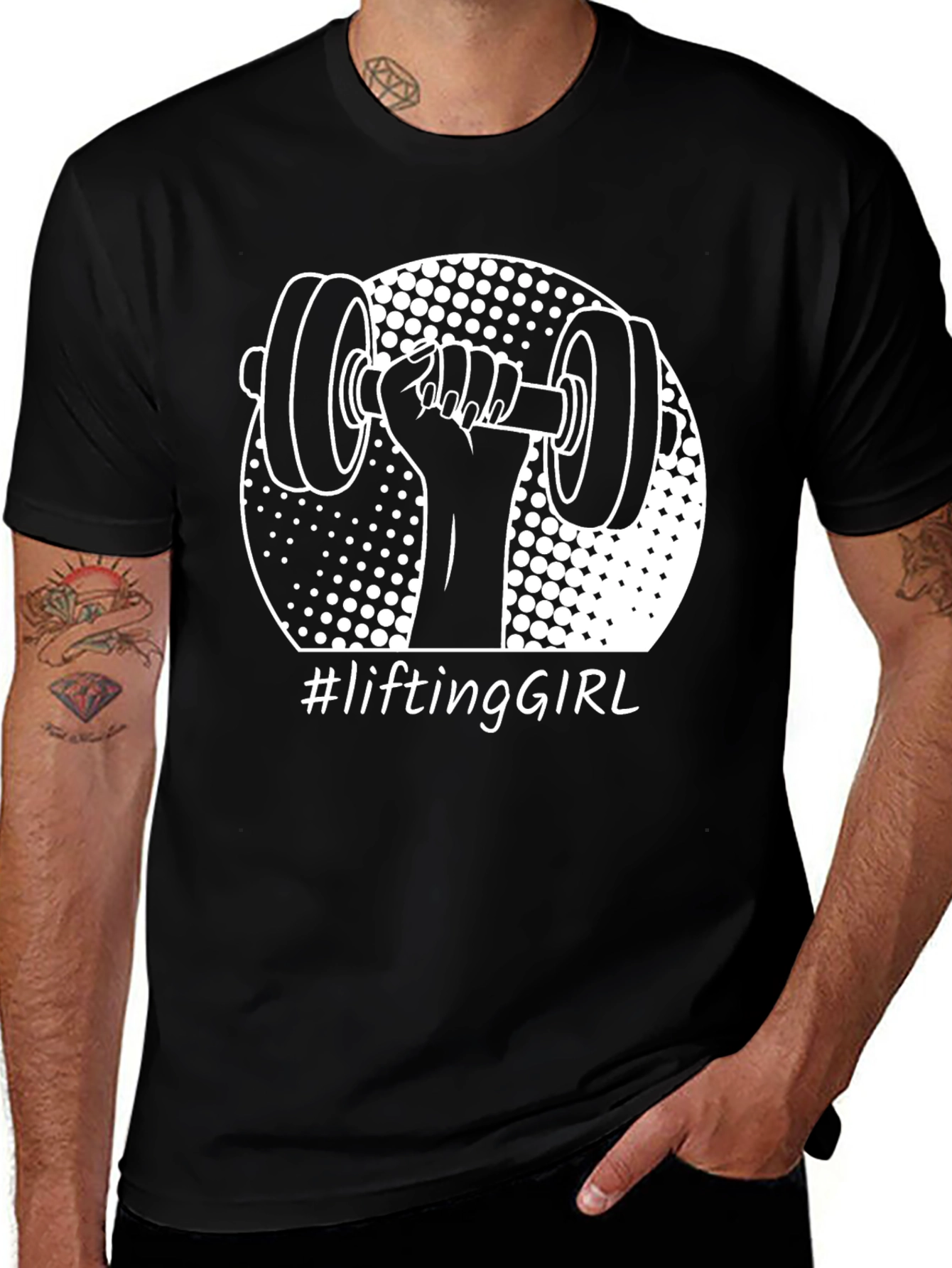 Variant 16 of Lifting Girl T-Shirt - Strong Women Fitness Tee