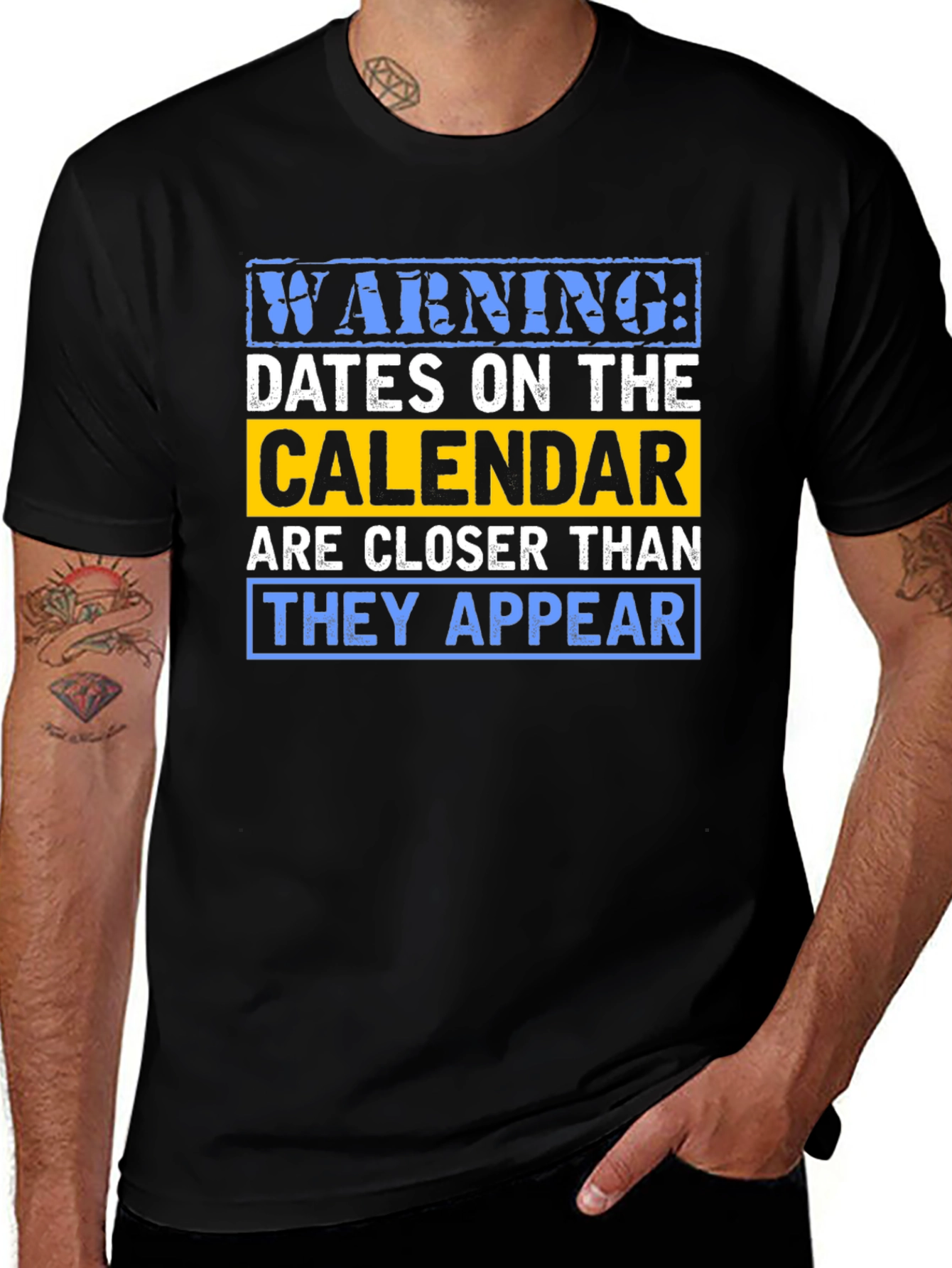 Variant 9 of Warning: Dates on the Calendar T-Shirt