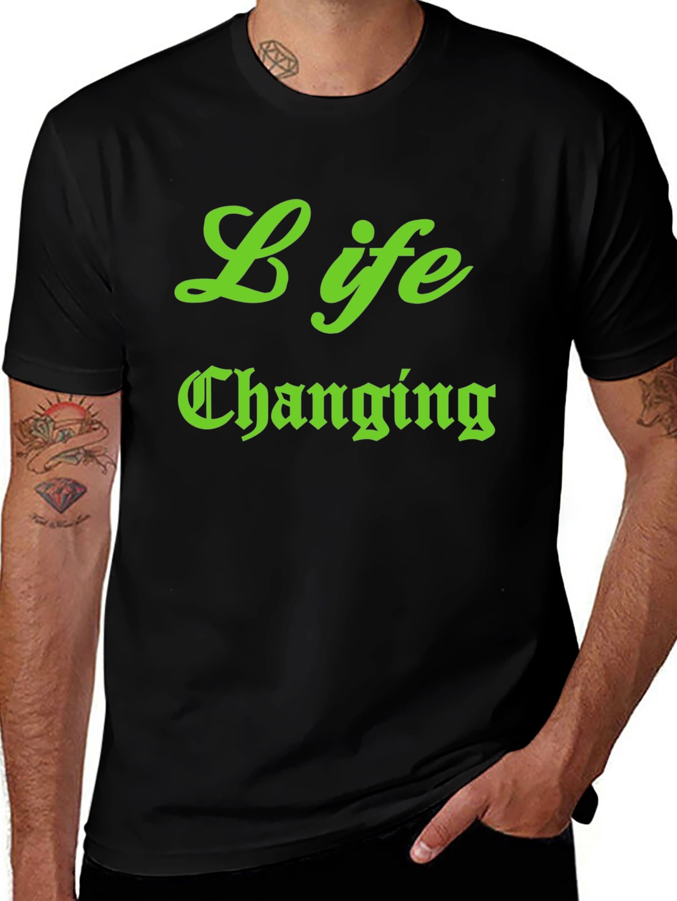 Variant 6 of Life Changing Black Graphic Tee