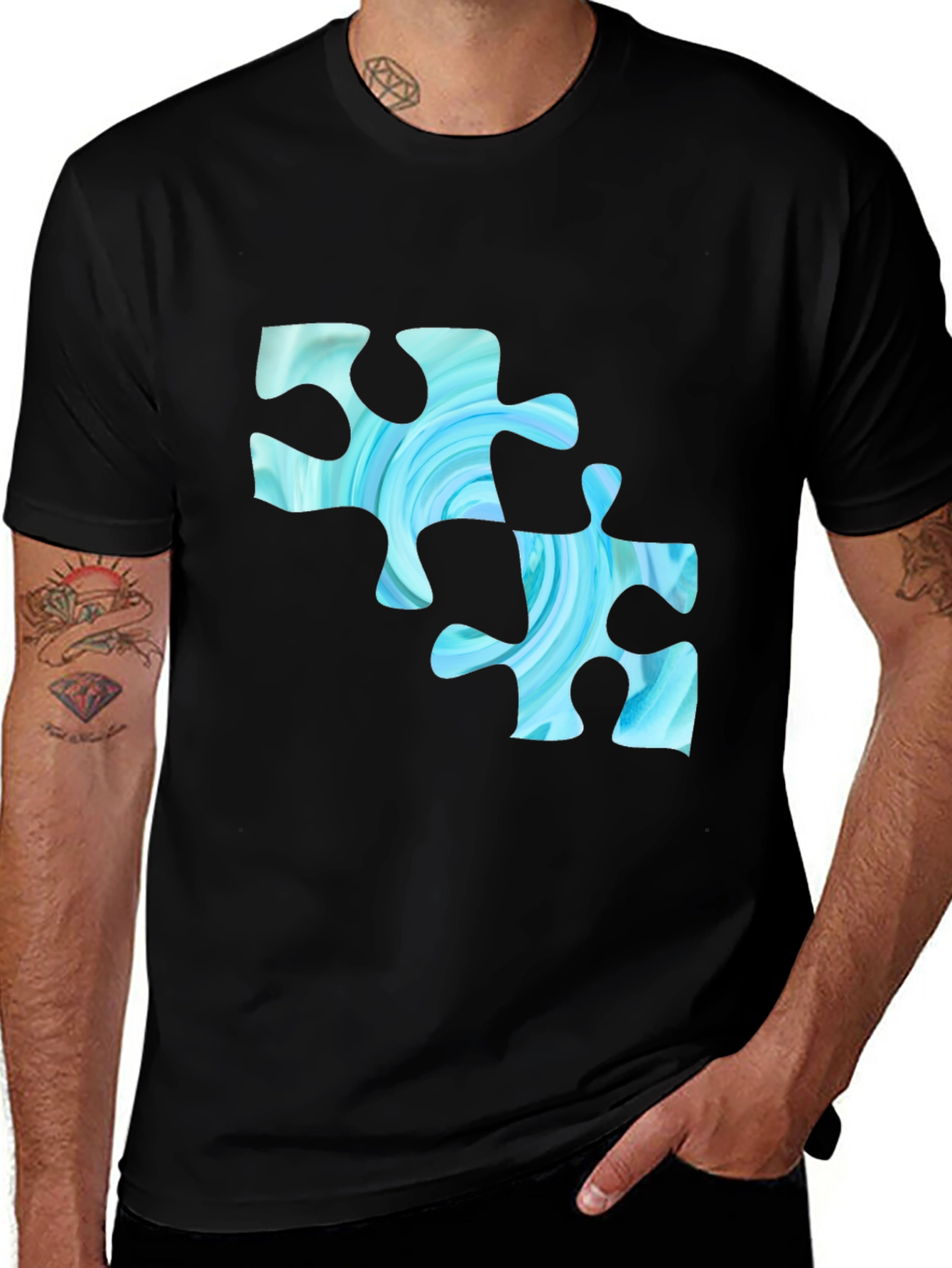 Variant 22 of Puzzle Piece T-Shirt - Unique Design