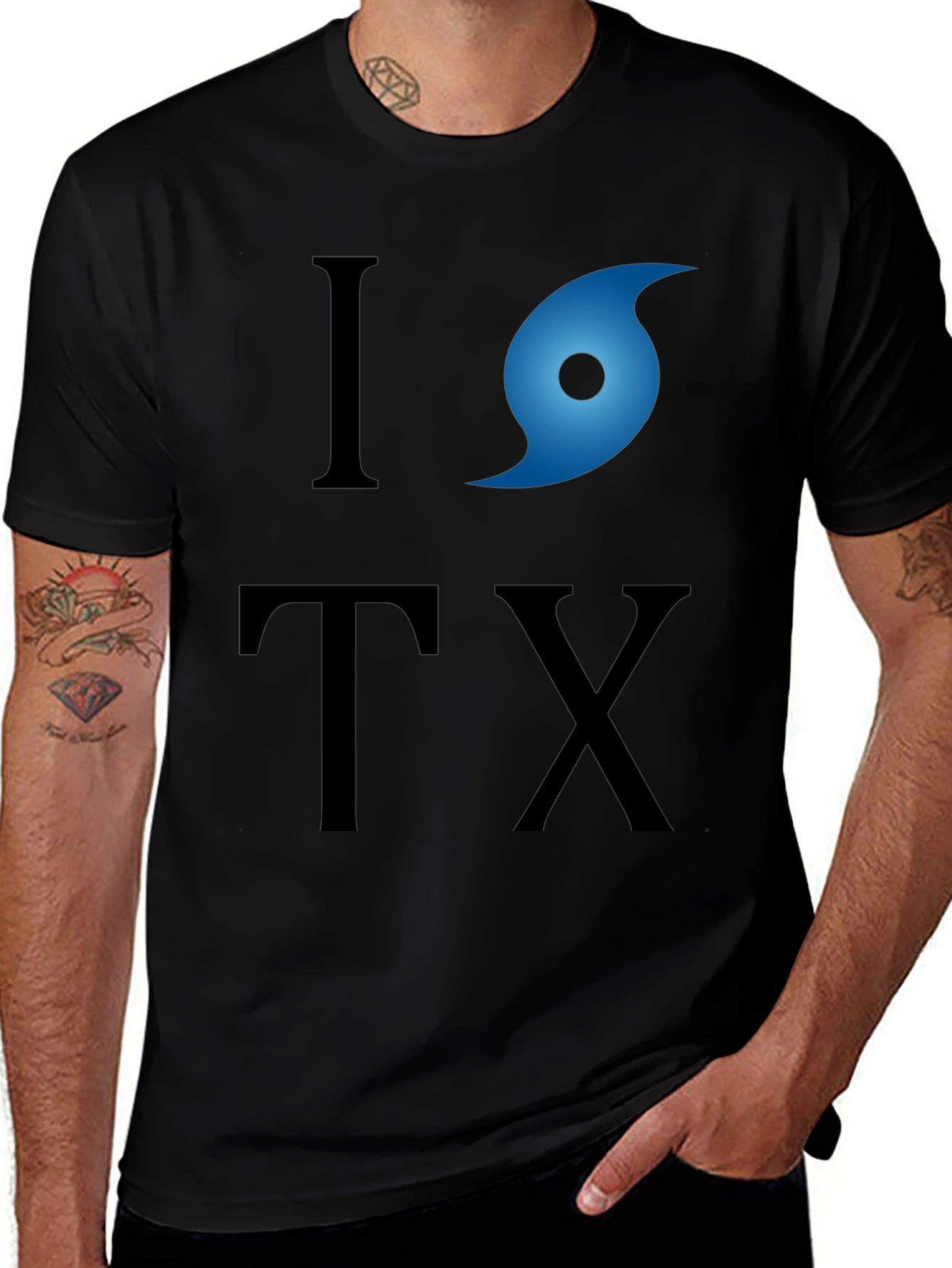 I Love Texas Hurricane Graphic Tee