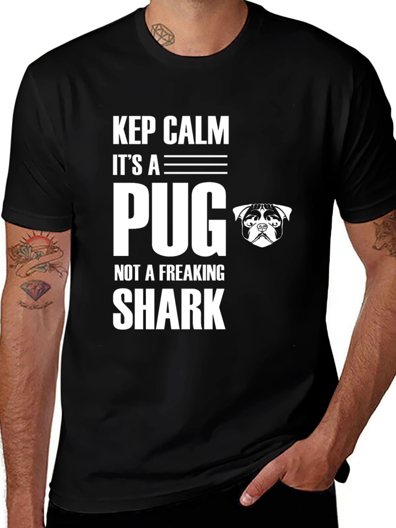 Variant 18 of Keep Calm Pug T-Shirt - Funny Dog Lover Tee
