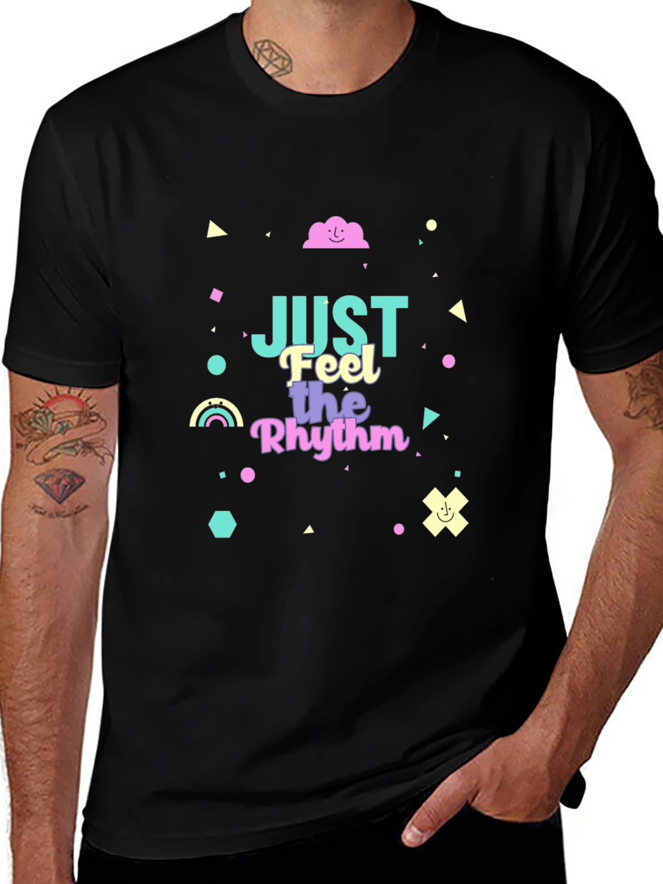 Variant 13 of Just Feel the Rhythm Graphic T-Shirt