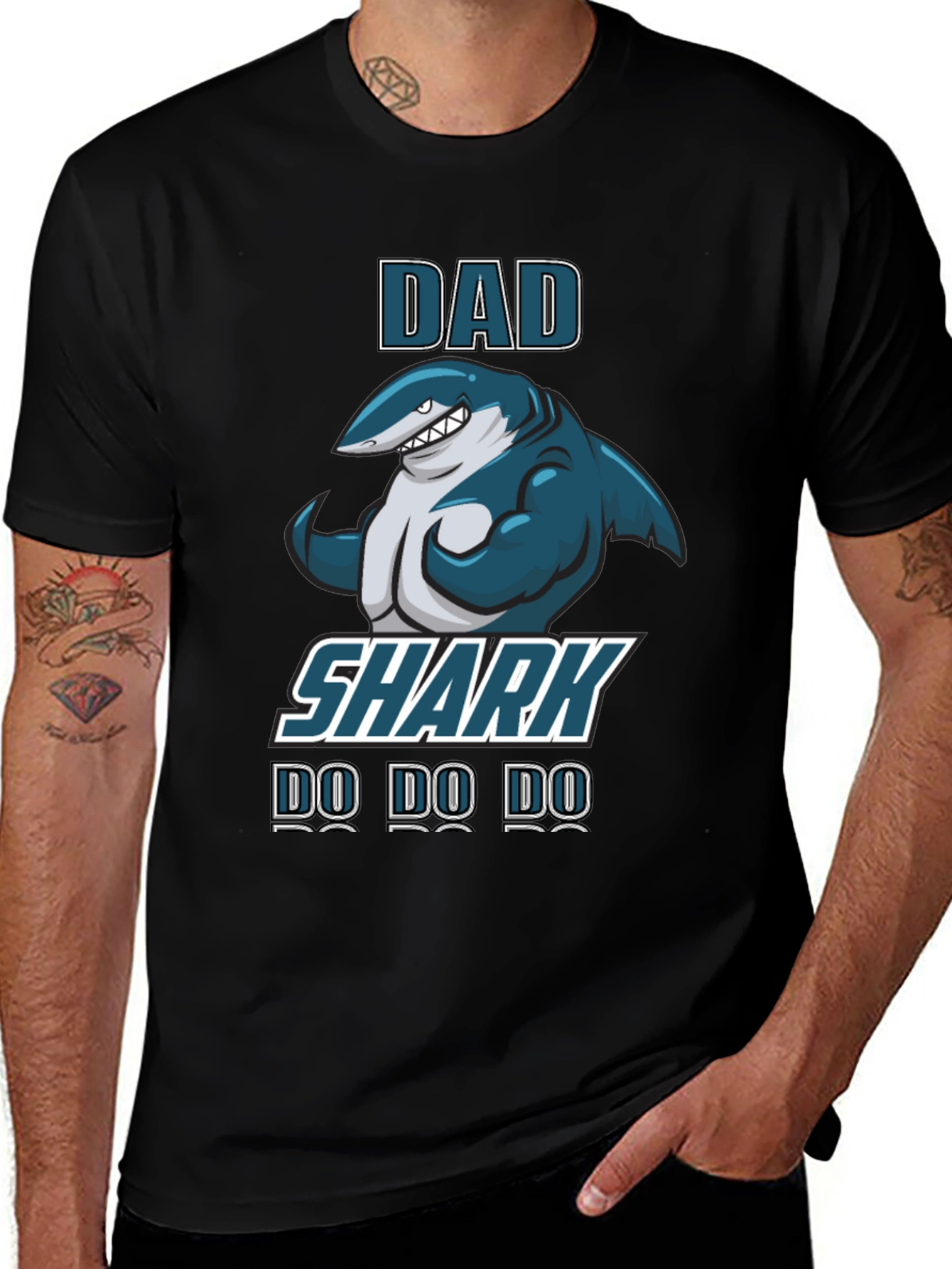 Variant 7 of Dad Shark Tee - Funny Father's Day T-Shirt