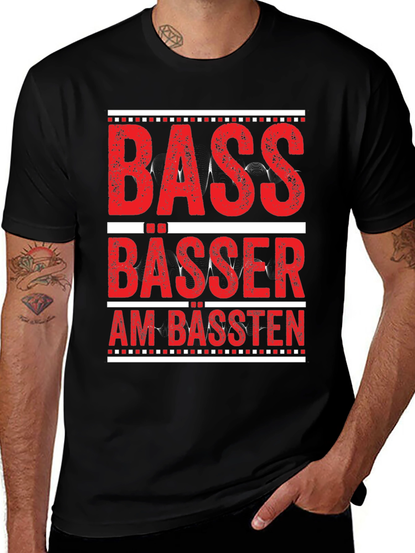 Variant 10 of Bass Bässer Am Bässten Graphic Tee