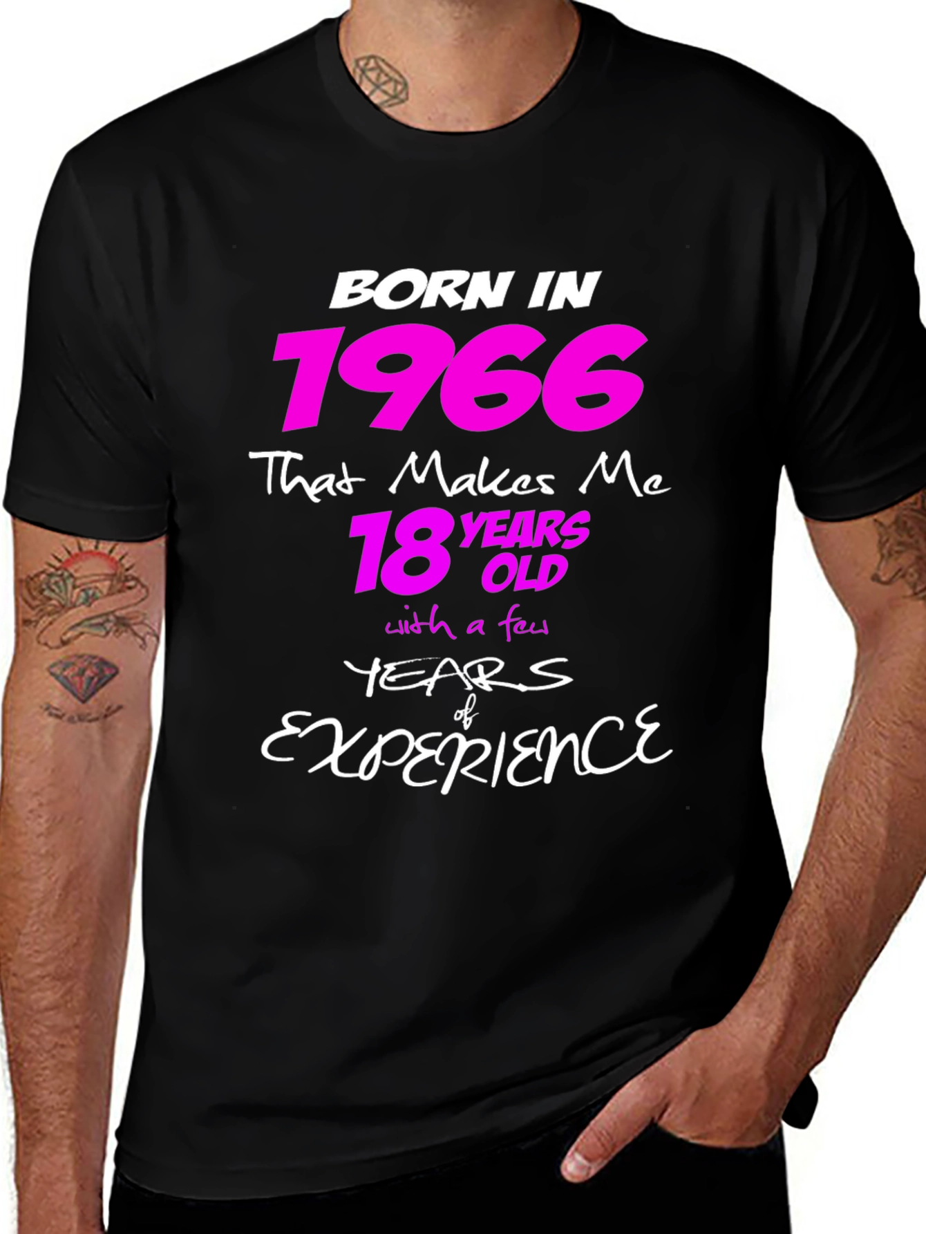 Variant 22 of Born in 1966 Funny Birthday T-Shirt