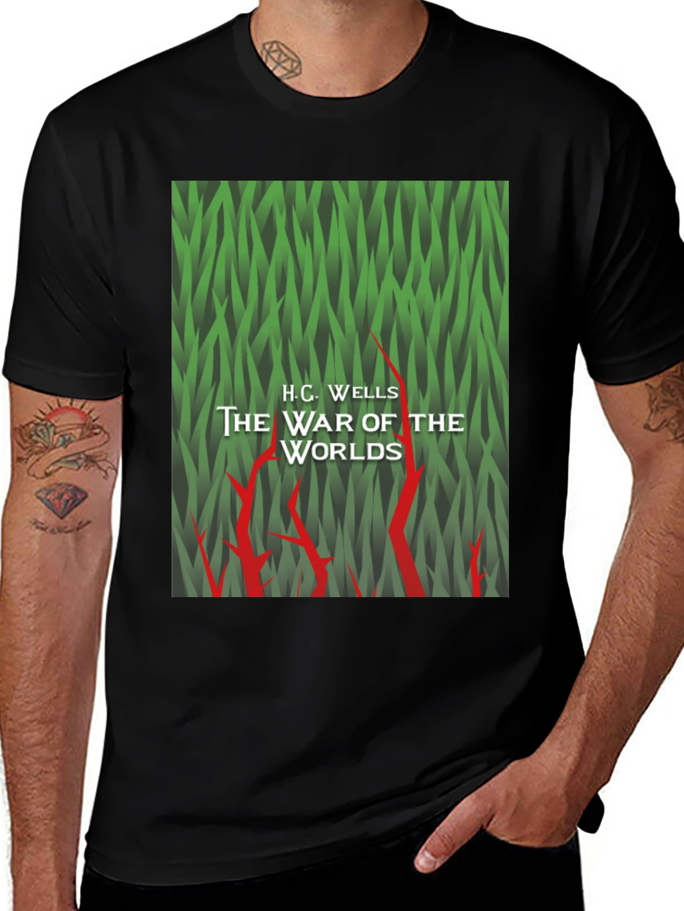 The War of the Worlds Graphic Tee - Sci-Fi Novel Shirt