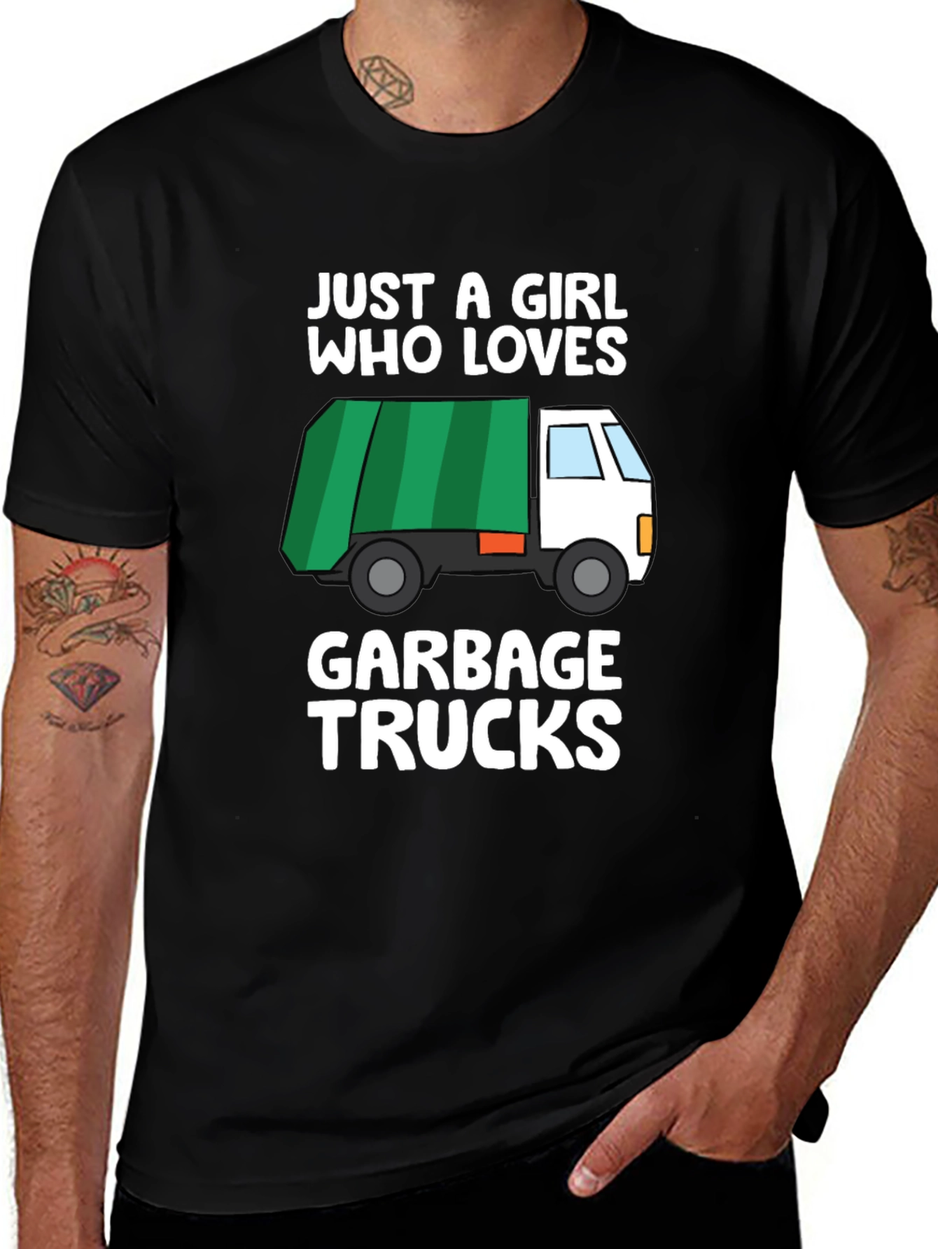 Garbage Truck Lover T-Shirt - Just a Girl