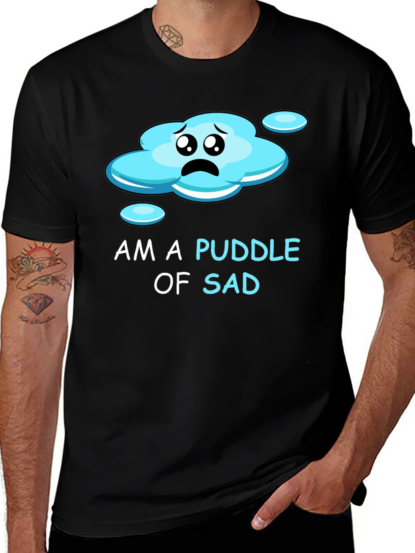 Variant 6 of Puddle of Sad Tee - Express Your Mood!