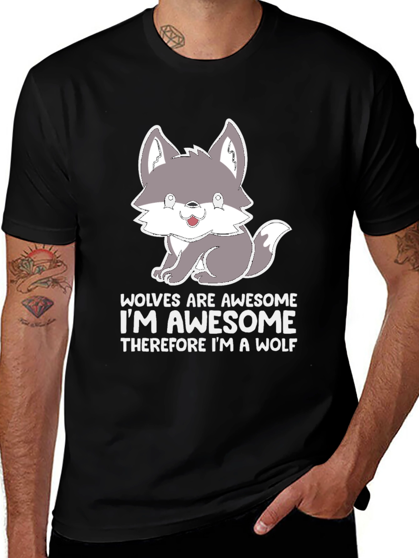 Variant 7 of Wolves Are Awesome T-Shirt
