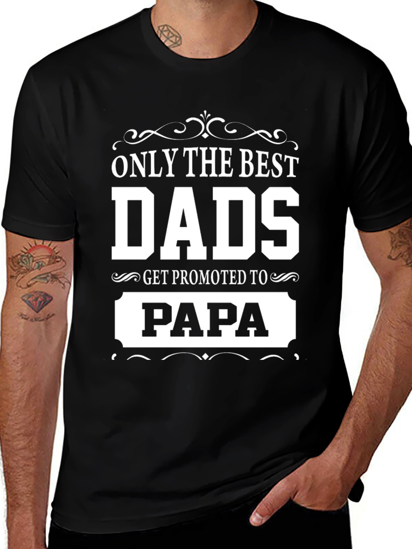 Variant 29 of Best Dads Get Promoted to Papa T-Shirt