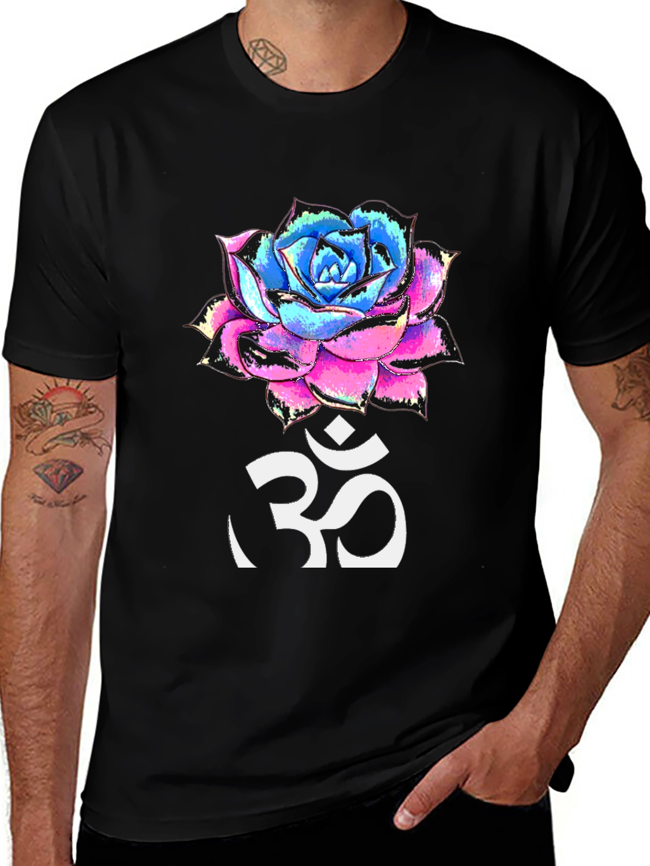 Variant 9 of Om Symbol Rose T-Shirt