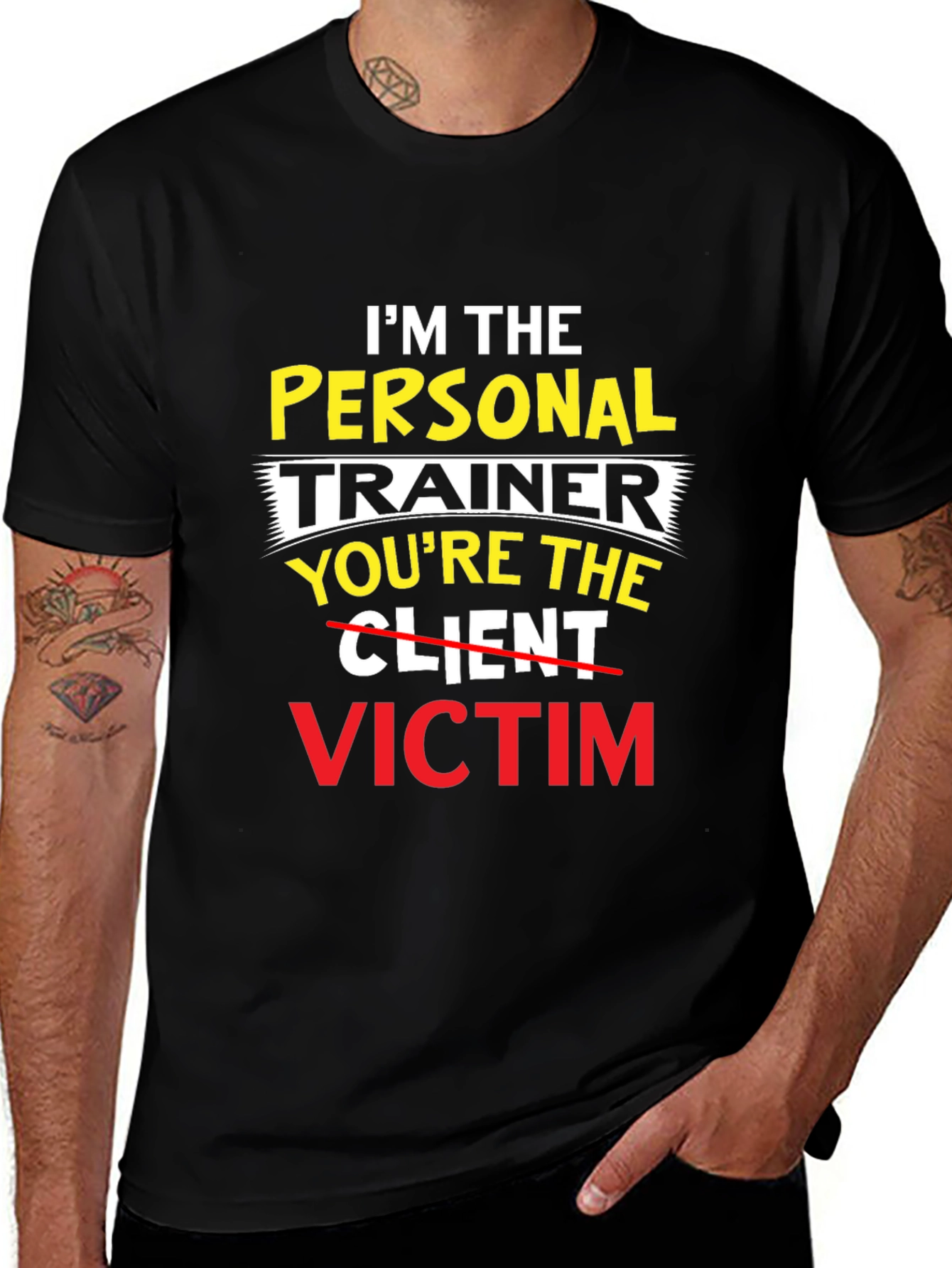 Variant 18 of Personal Trainer Victim T-Shirt